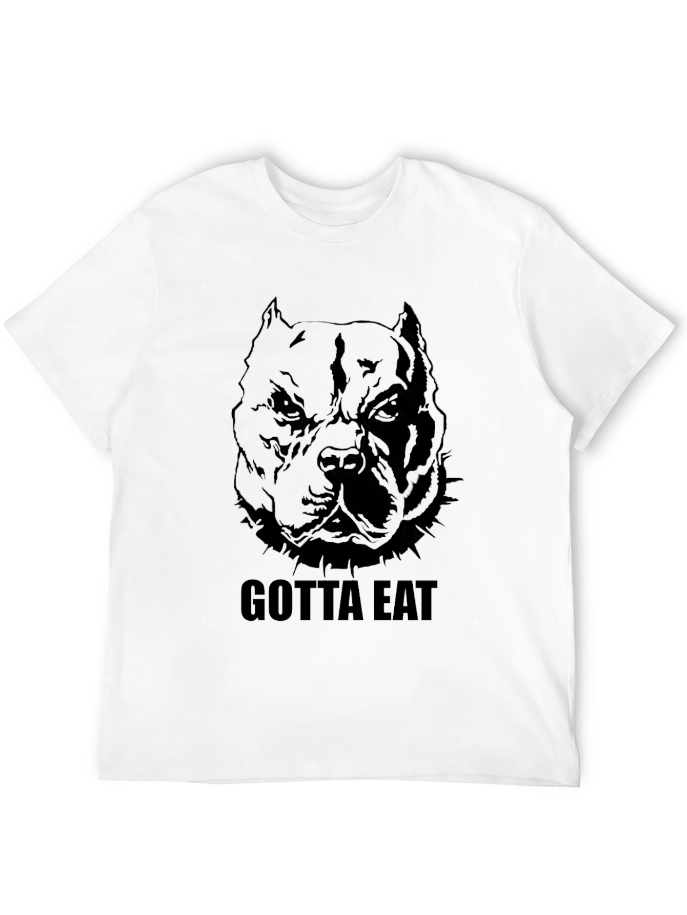 Gotta Eat Pitbull Graphic Tee - Mens Black T-Shirt
