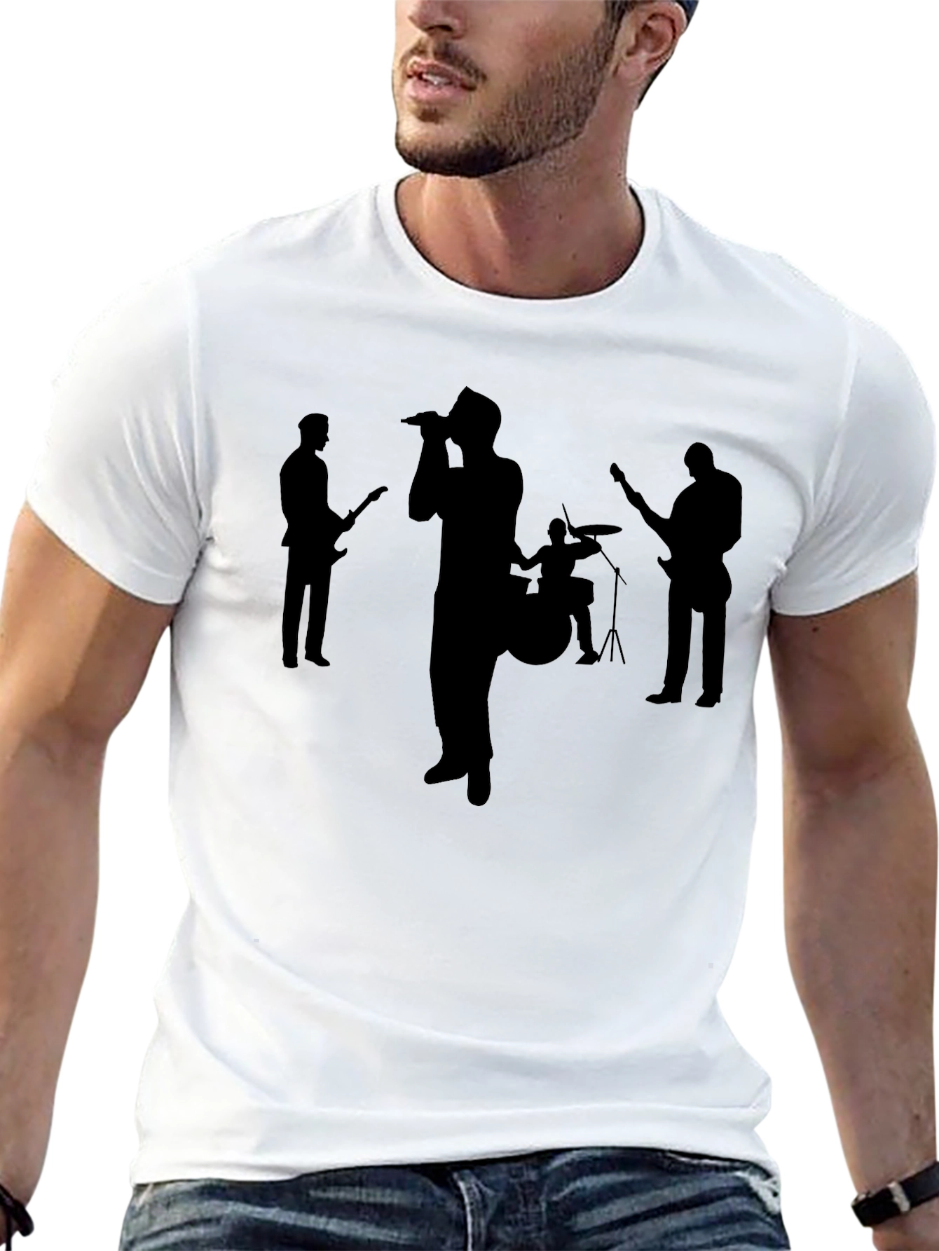 Band Silhouette Black T-Shirt