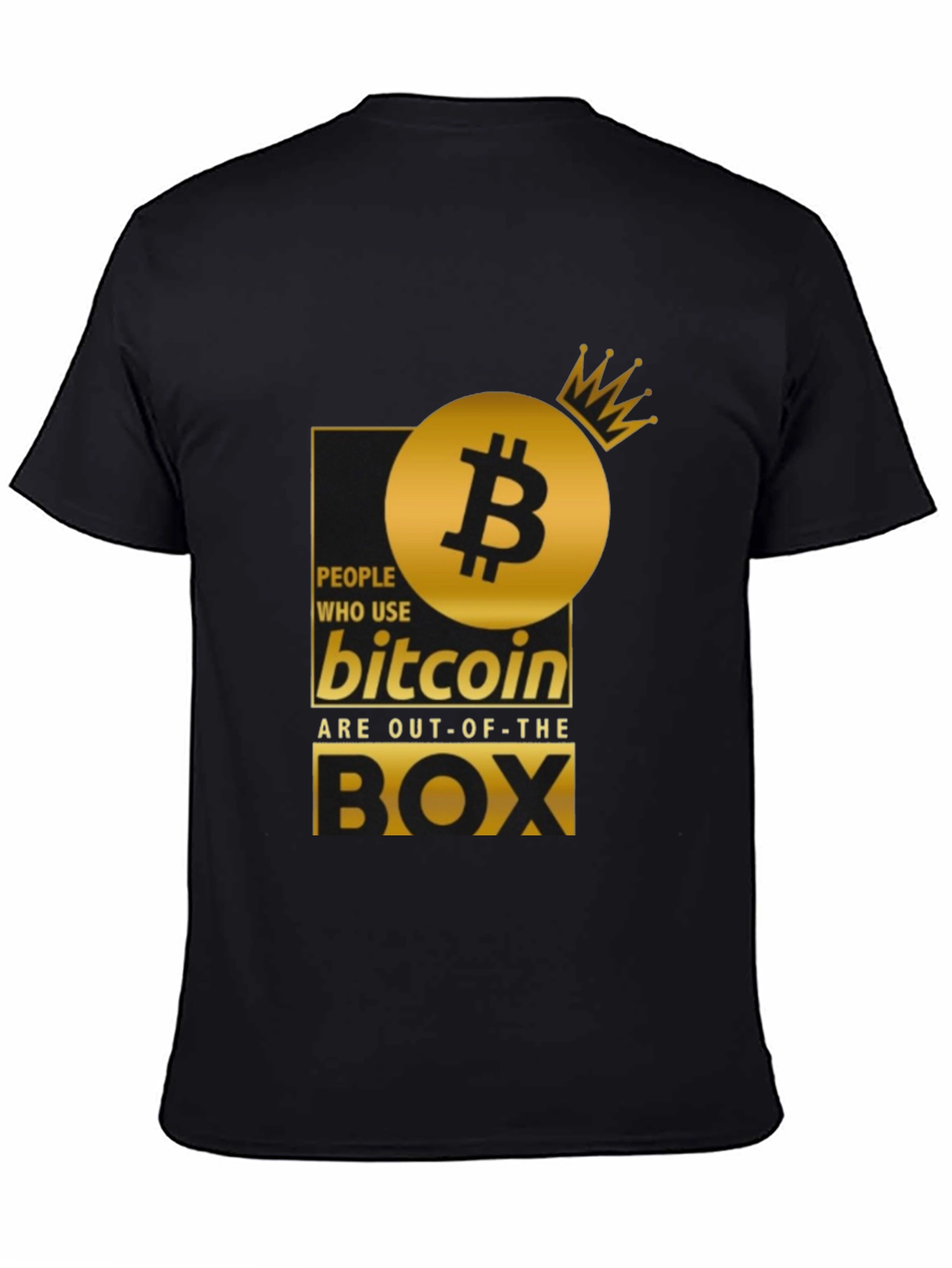 Bitcoin Out-of-the-Box Black T-Shirt