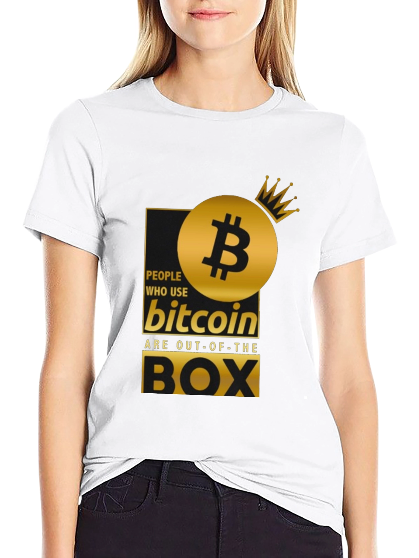 Bitcoin Out-of-the-Box Black T-Shirt