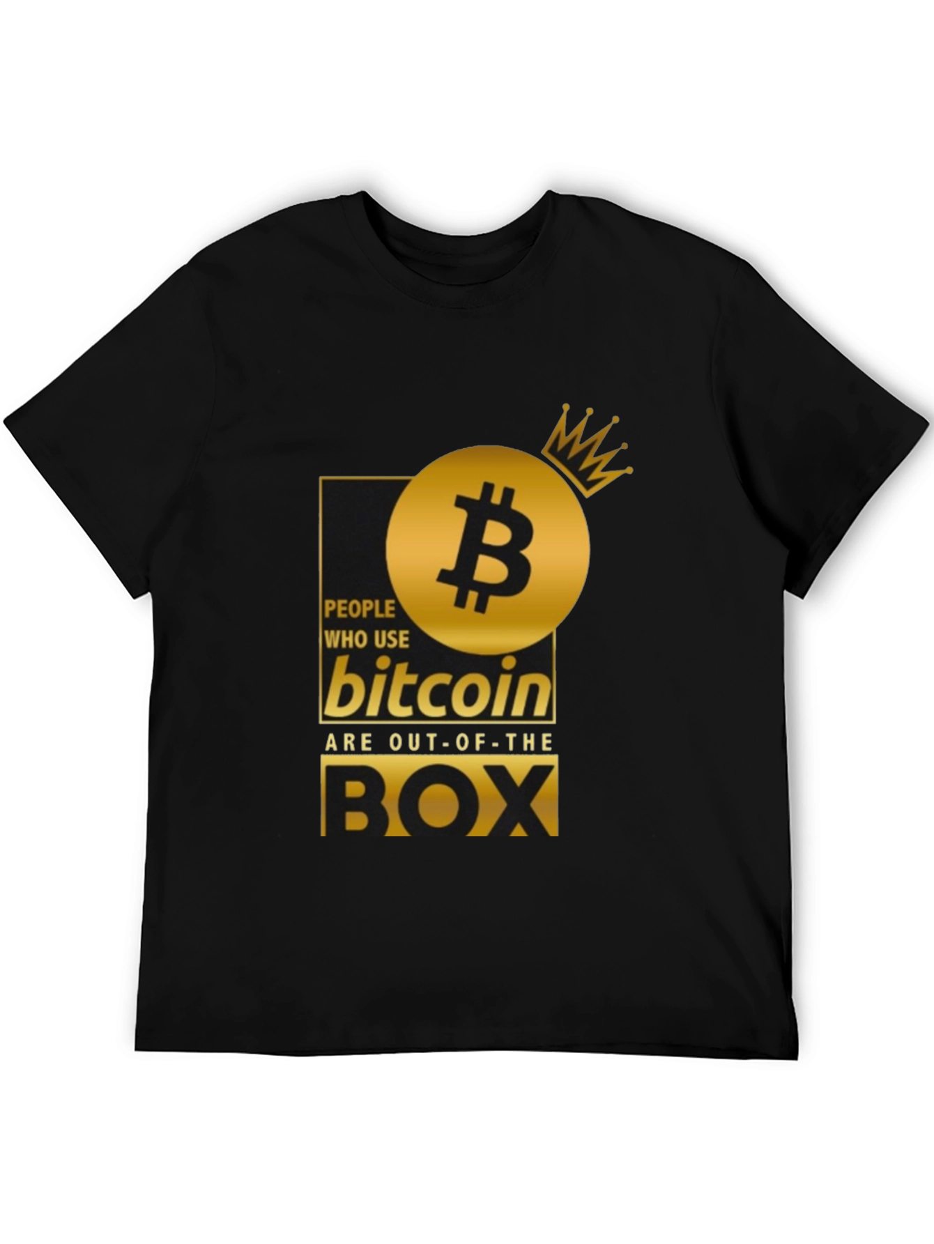 Bitcoin Out-of-the-Box Black T-Shirt