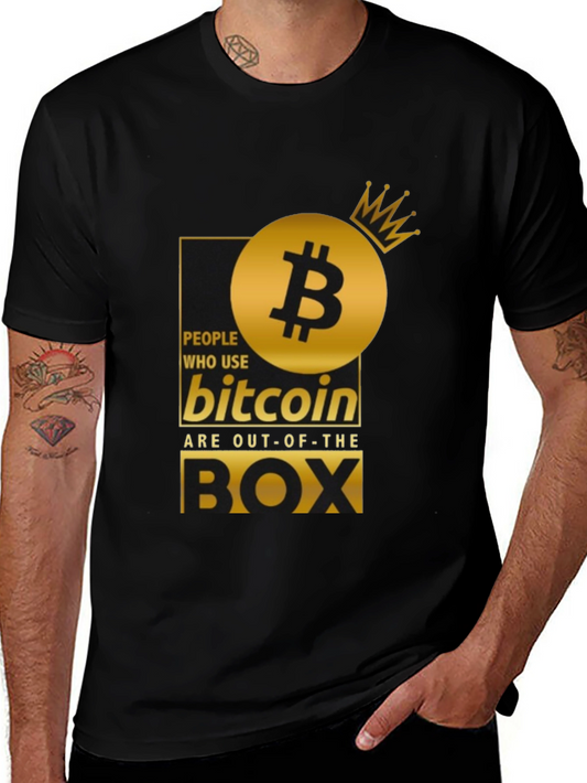 Bitcoin Out-of-the-Box Black T-Shirt