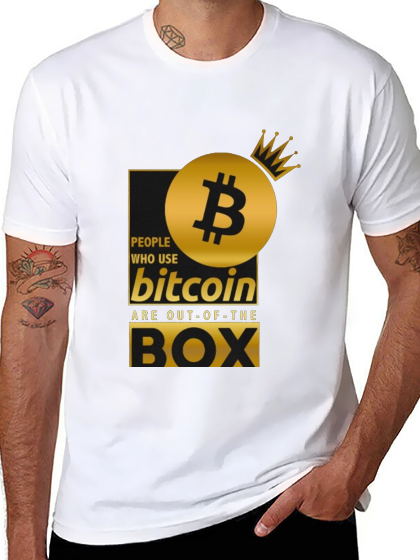 Bitcoin Out-of-the-Box Black T-Shirt
