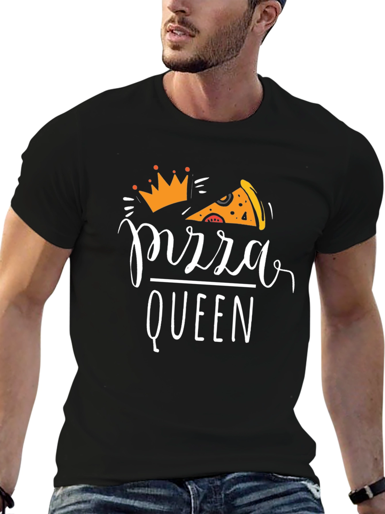 Pizza Queen Black T-Shirt