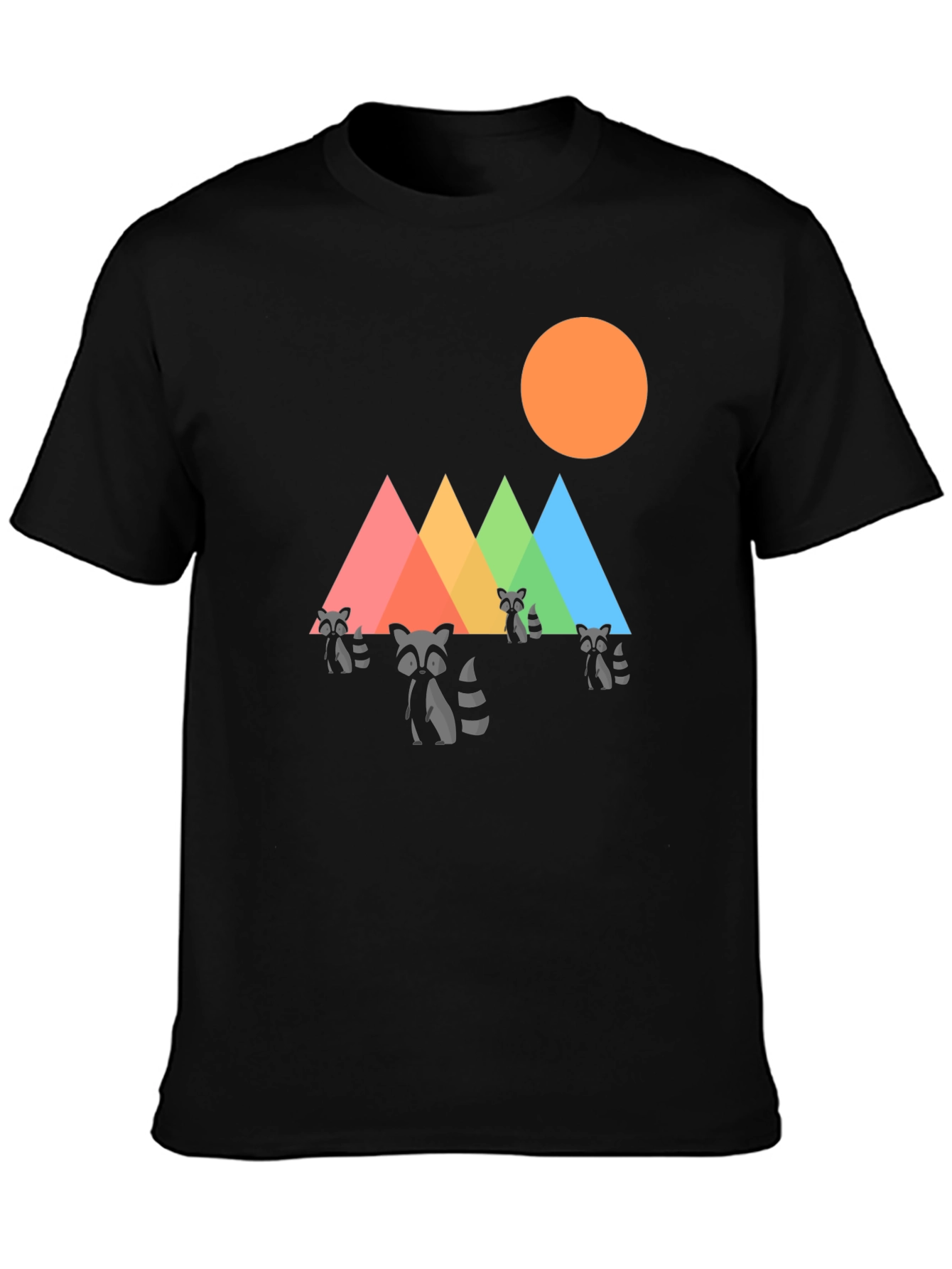 Raccoon Mountain Graphic Tee - Black T-Shirt