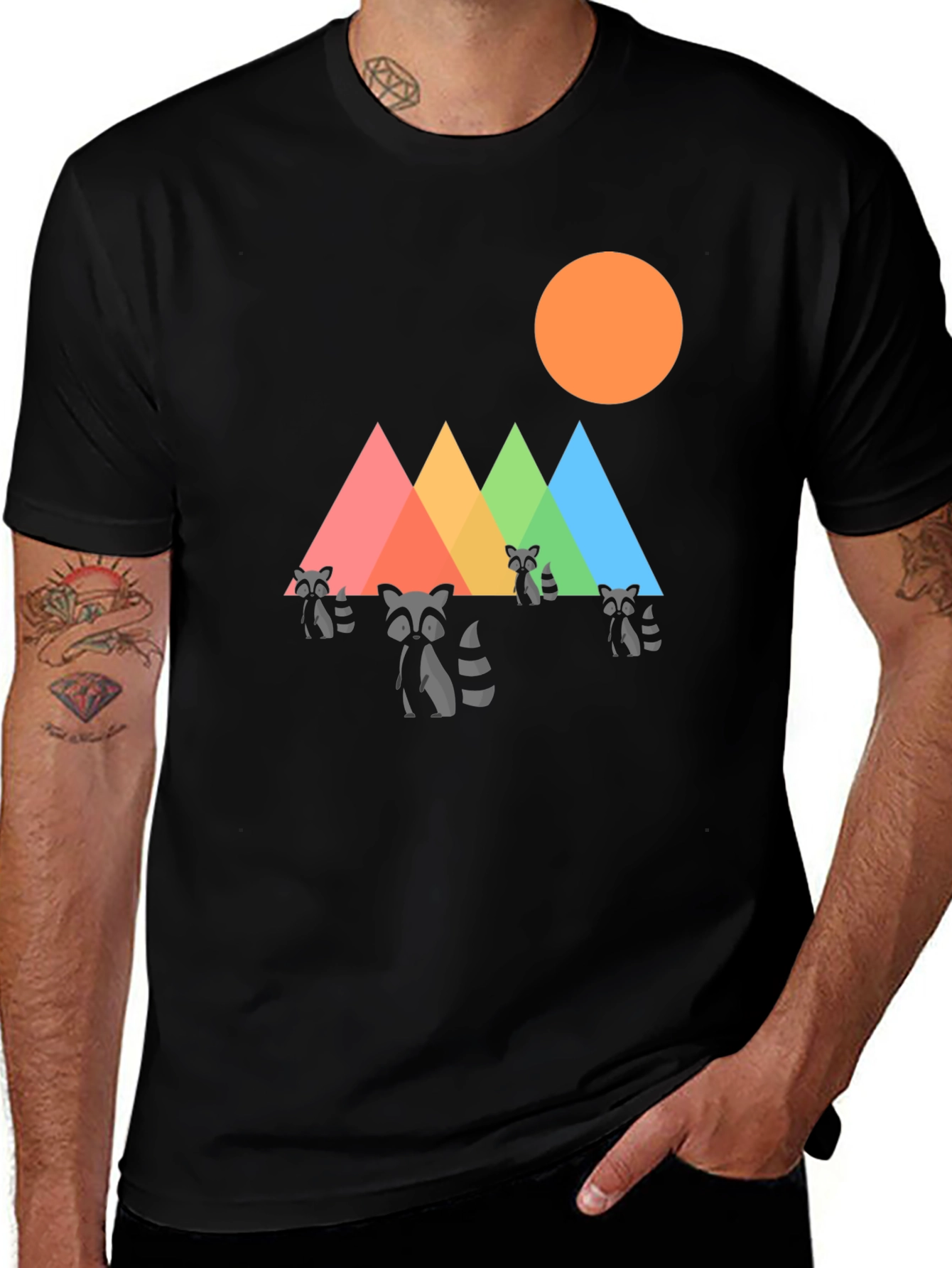 Raccoon Mountain Graphic Tee - Black T-Shirt