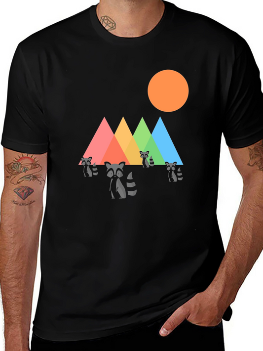 Raccoon Mountain Graphic Tee - Black T-Shirt
