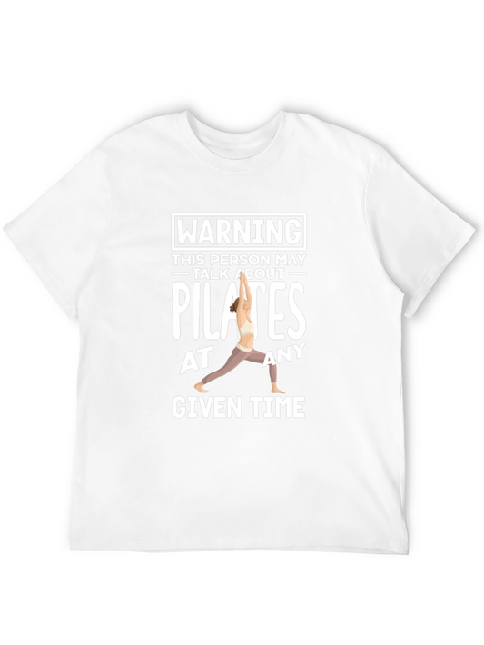 Pilates Lover Tee - Warning May Talk About Pilates