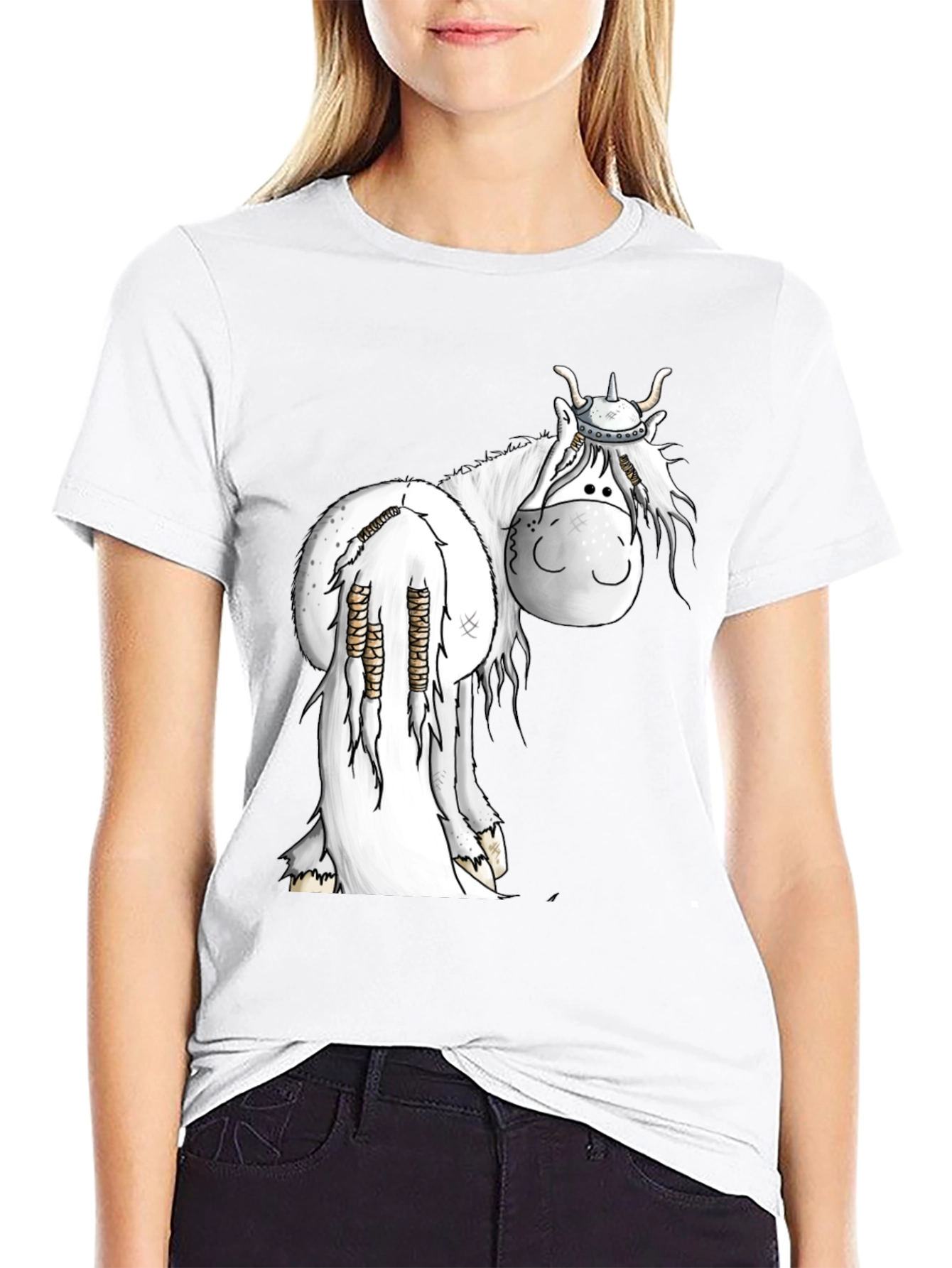 Viking Horse Black T-Shirt