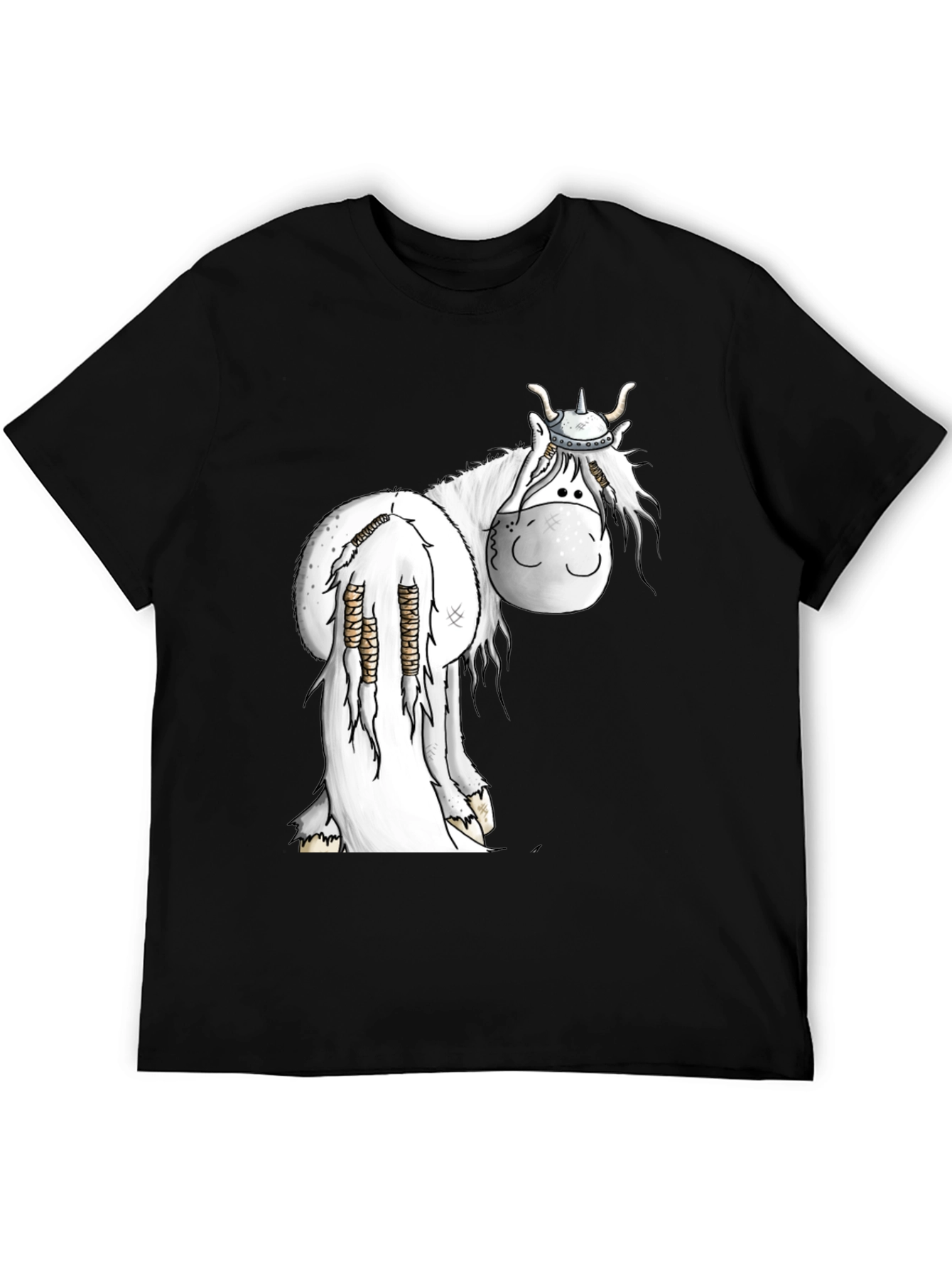 Viking Horse Black T-Shirt