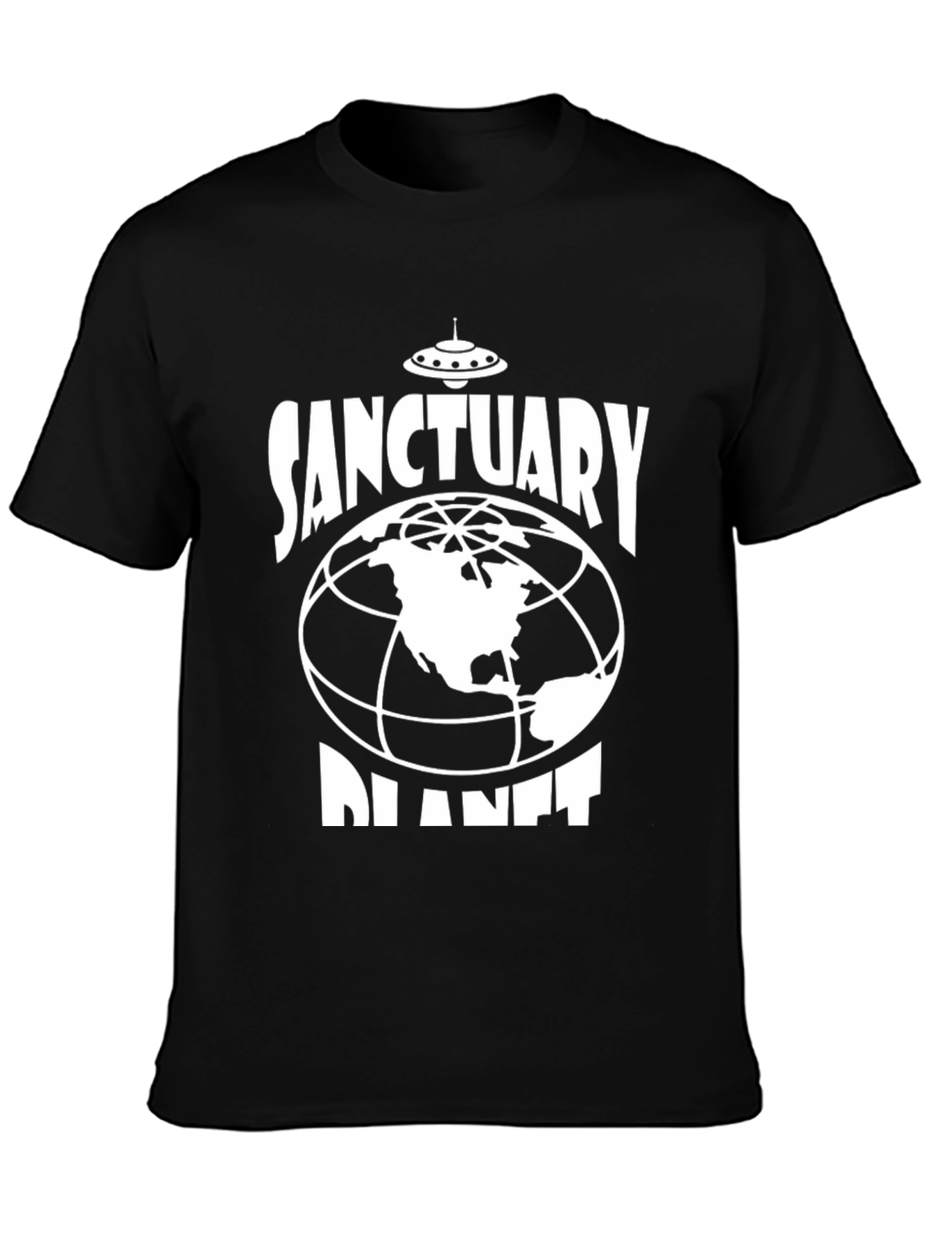 Sanctuary Planet Graphic T-Shirt - Black Cotton Blend