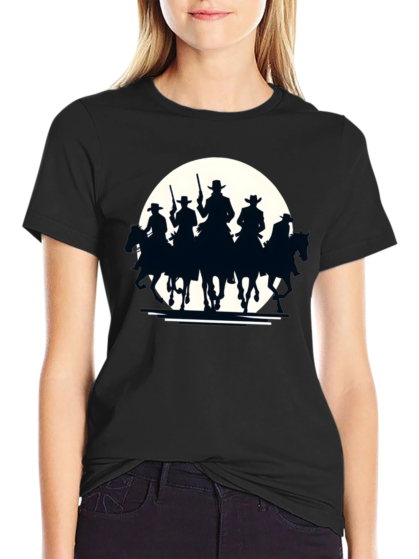 Western Riders Black T-Shirt