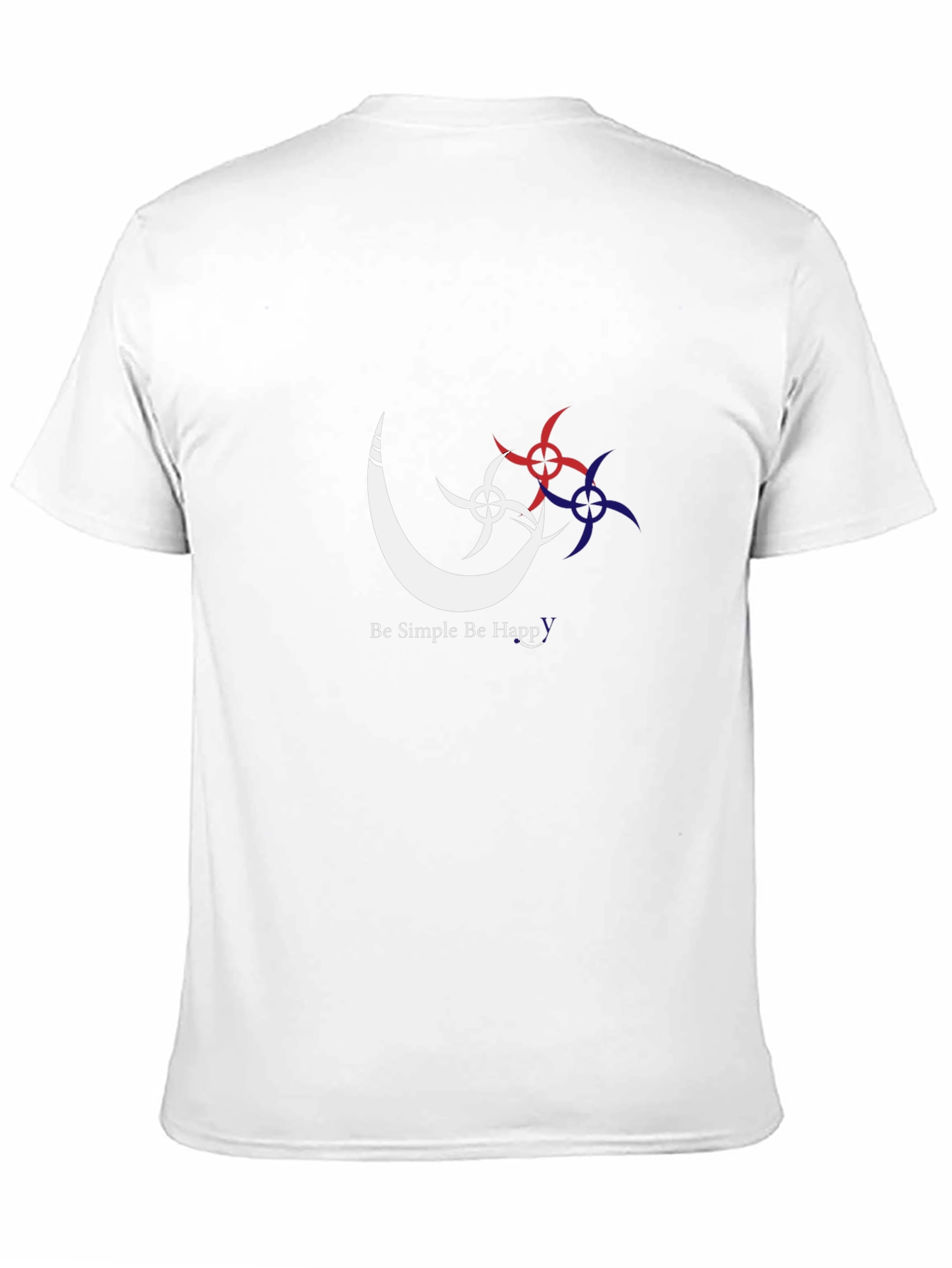Simple Happy Graphic Black T-Shirt
