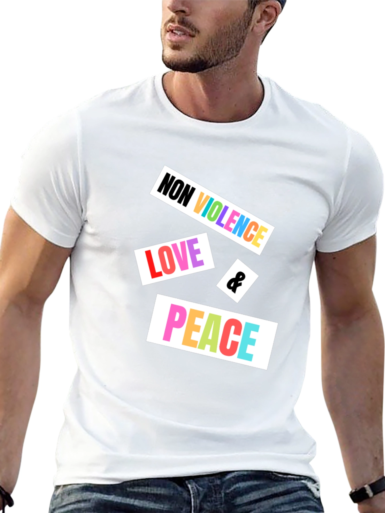 Non Violence Love & Peace Graphic Tee