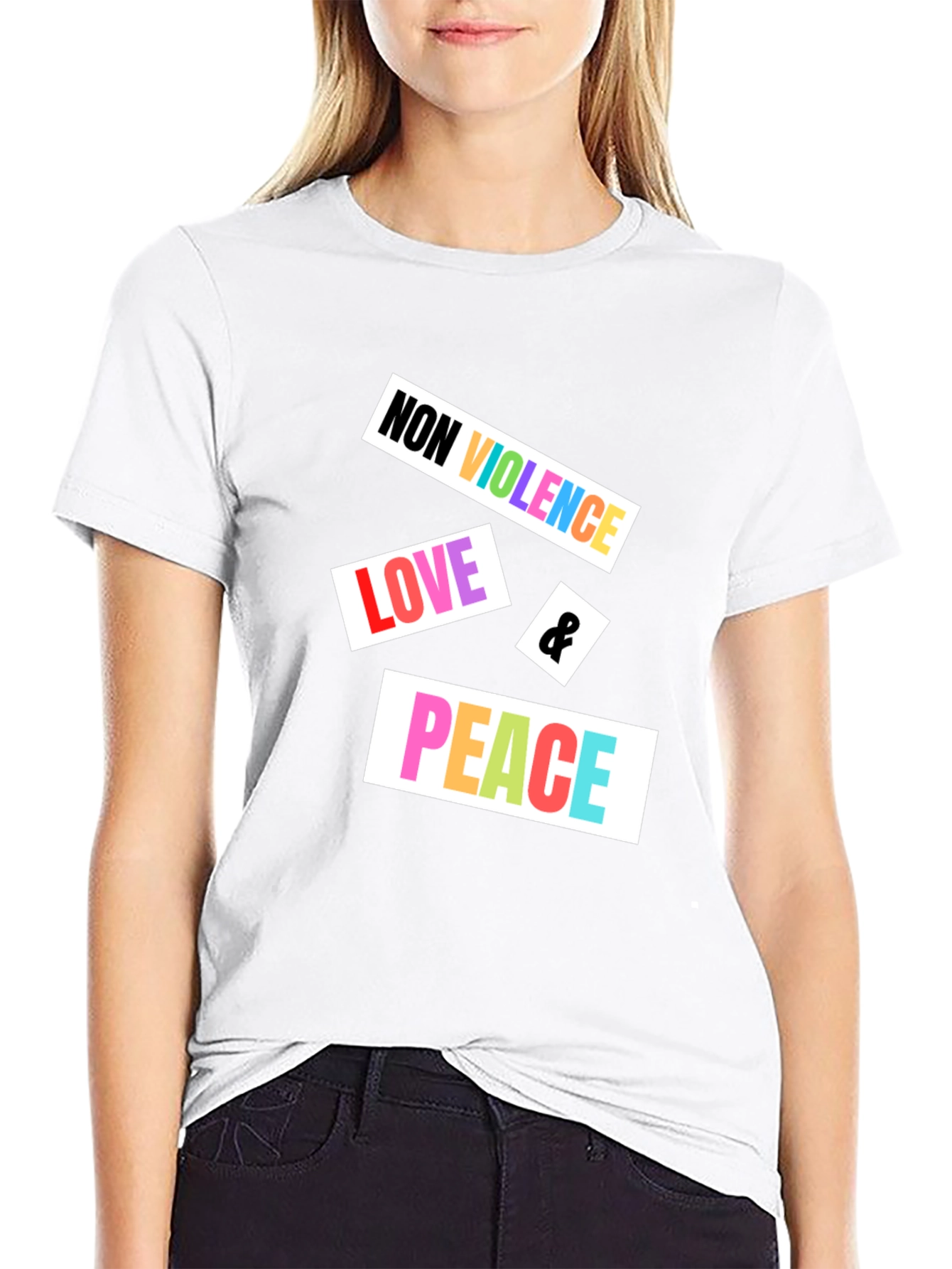 Non Violence Love & Peace Graphic Tee