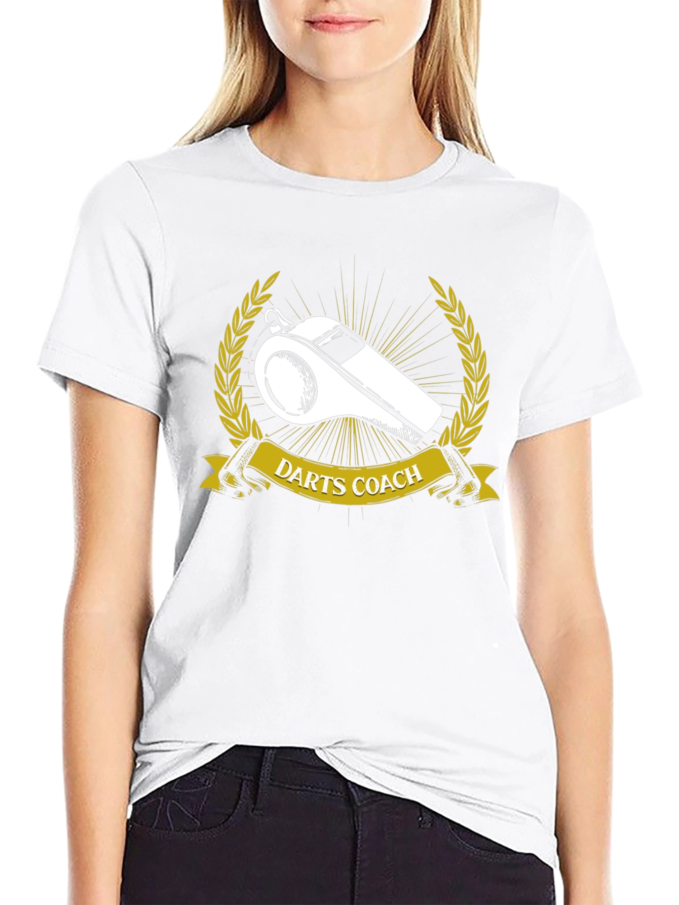 Darts Coach T-Shirt - Whistle Graphic Tee