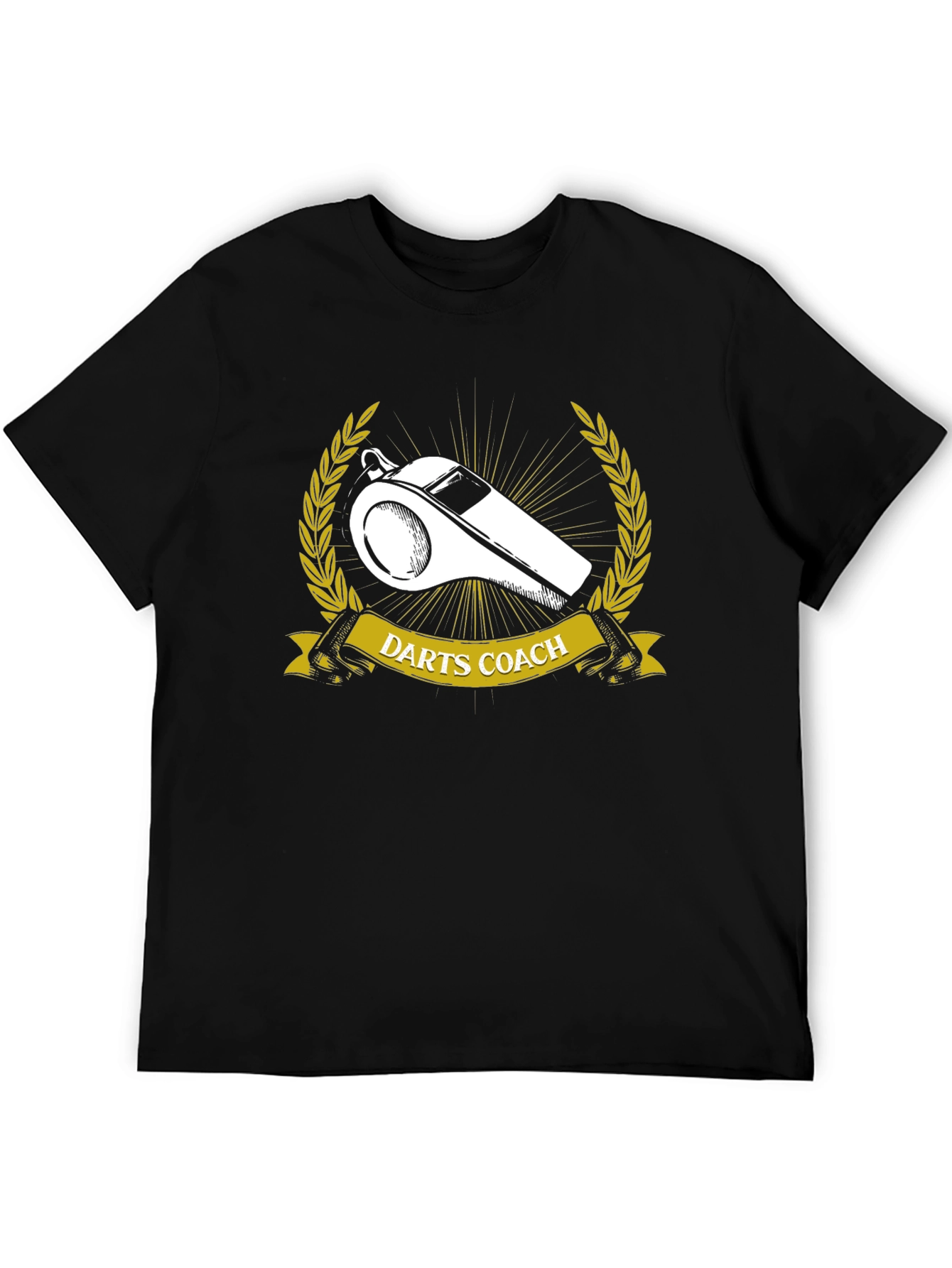 Darts Coach T-Shirt - Whistle Graphic Tee