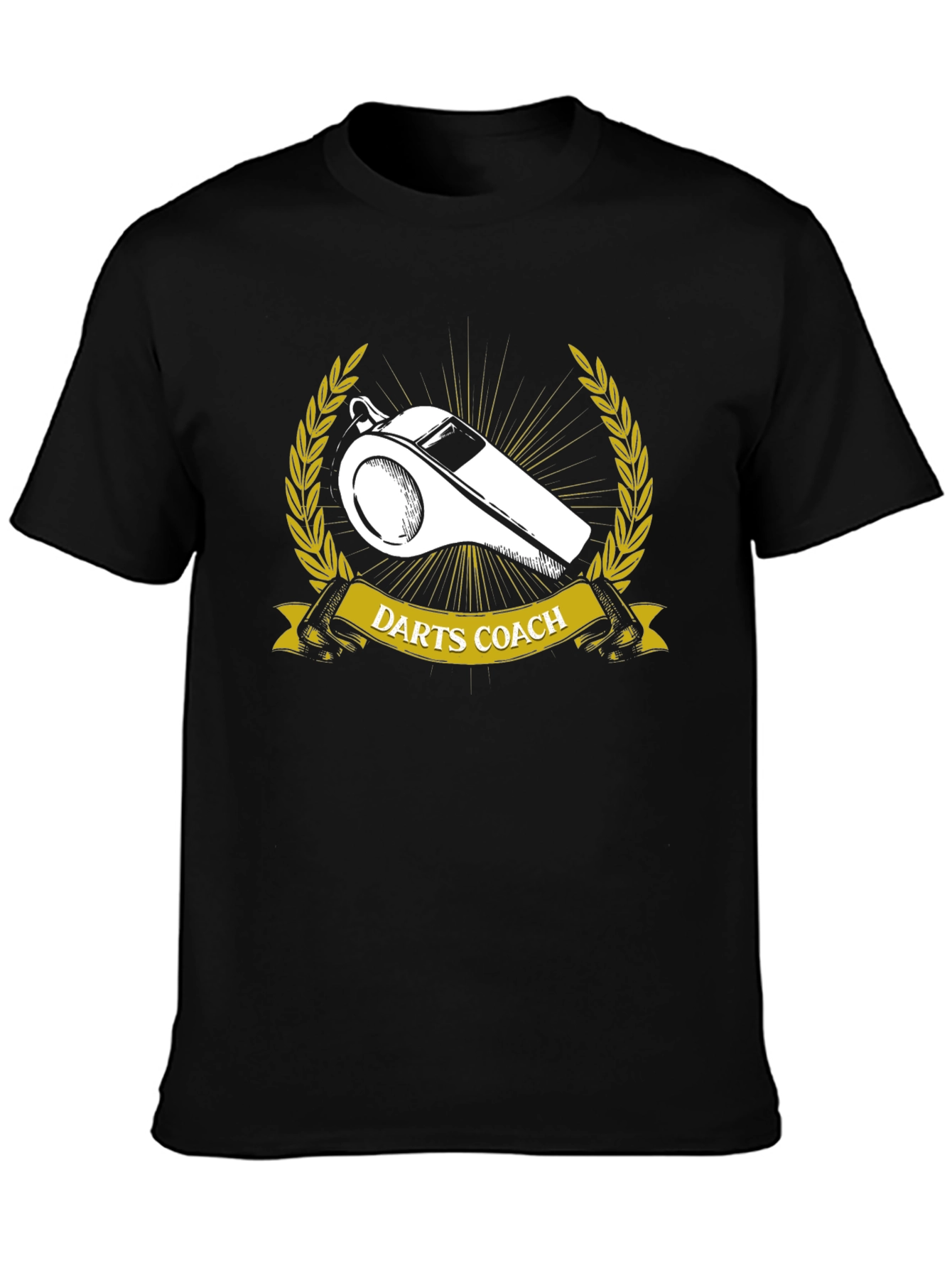 Darts Coach T-Shirt - Whistle Graphic Tee