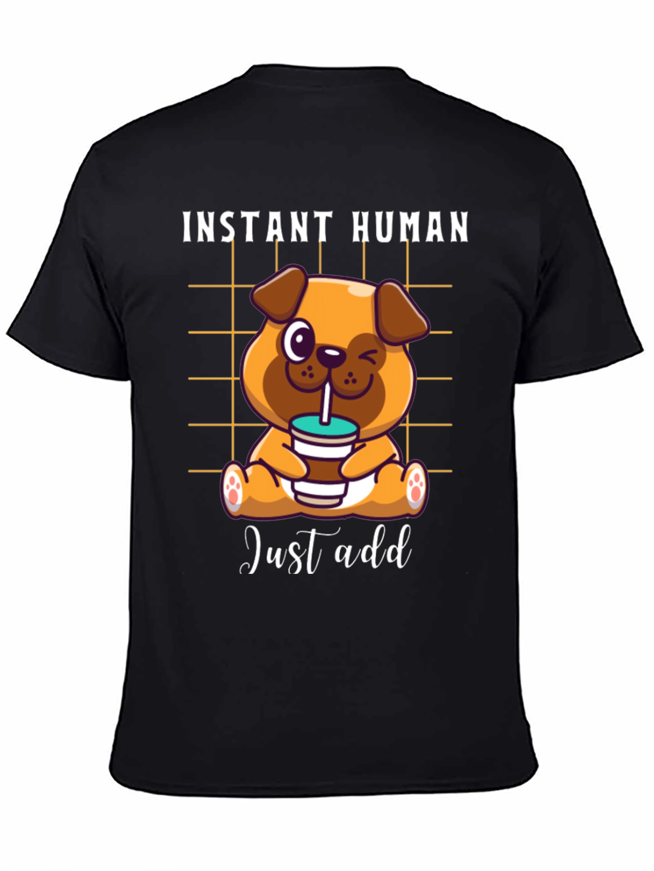 Instant Human Dog Coffee T-Shirt – Funny Dog Lover Tee