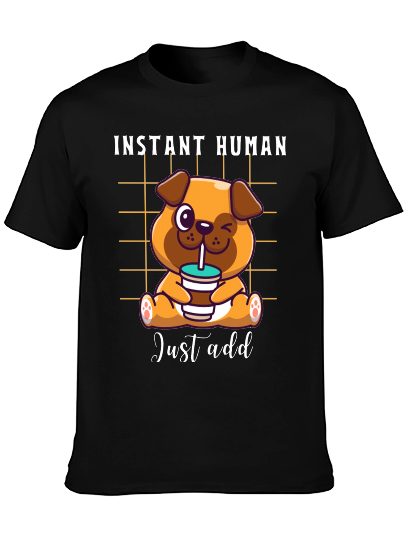 Instant Human Dog Coffee T-Shirt – Funny Dog Lover Tee