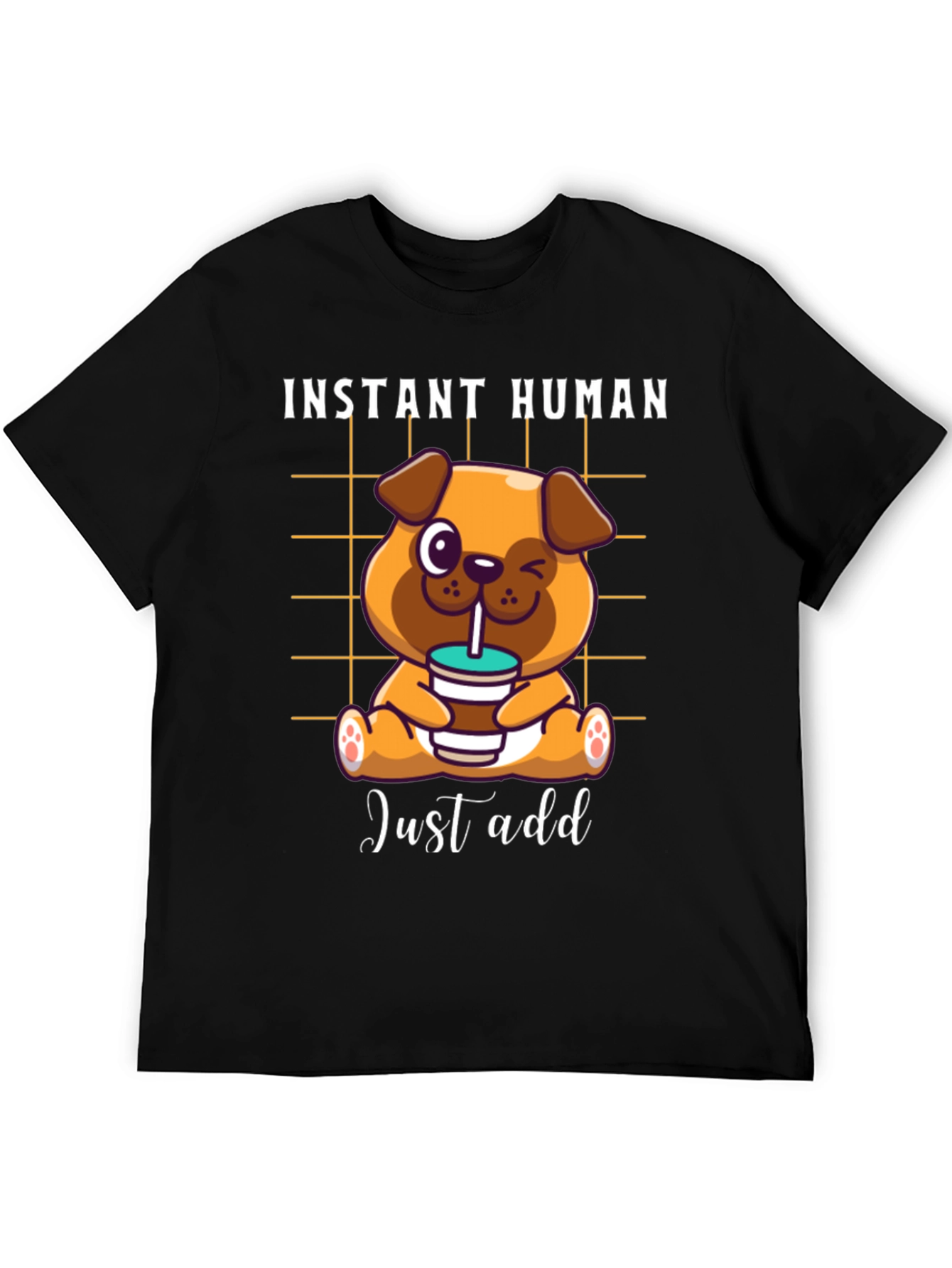 Instant Human Dog Coffee T-Shirt – Funny Dog Lover Tee