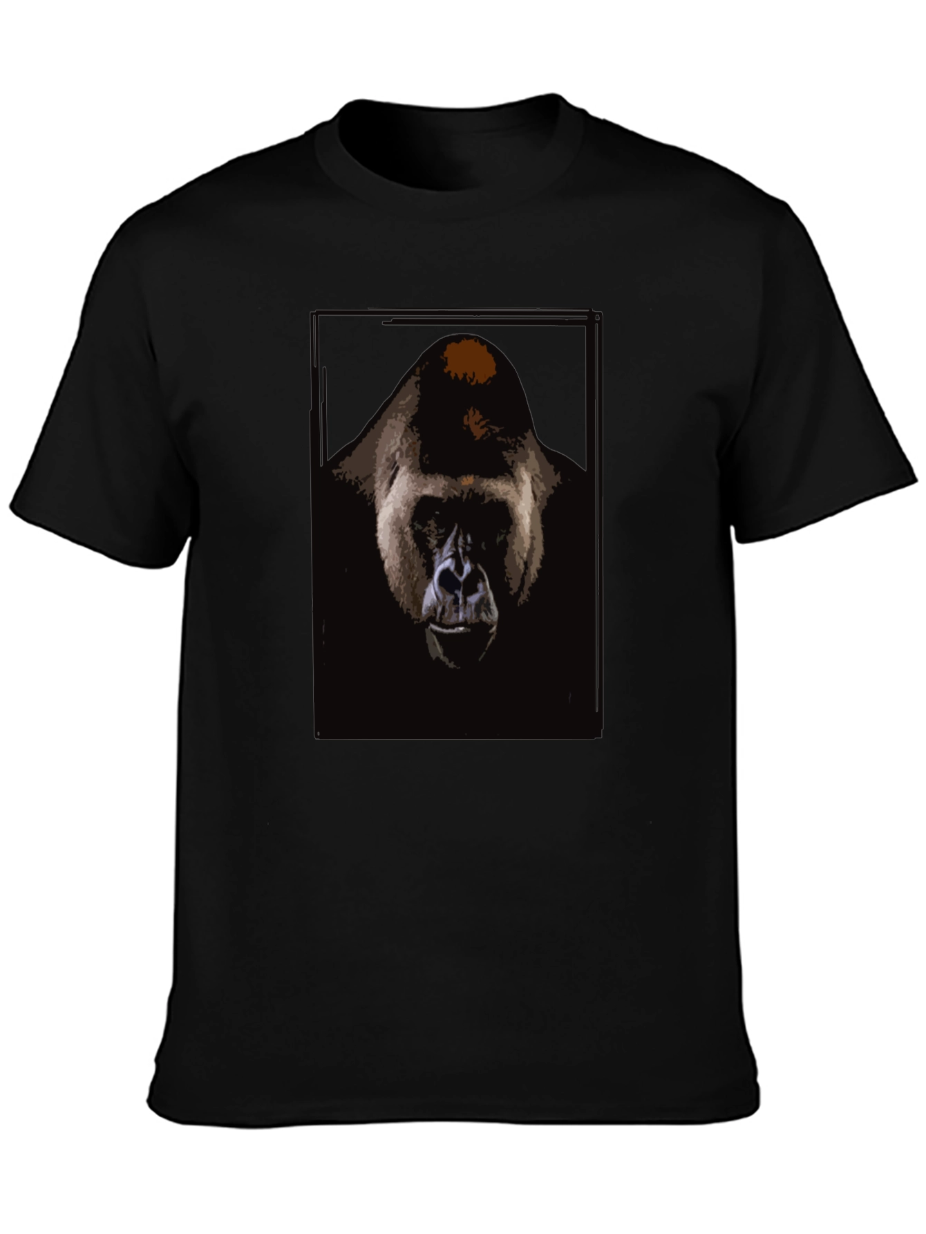 Gorilla Graphic Print Black T-Shirt