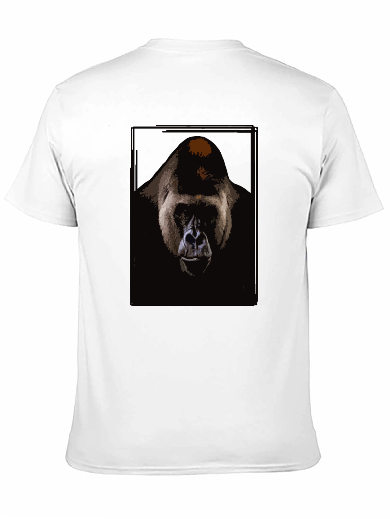 Gorilla Graphic Print Black T-Shirt