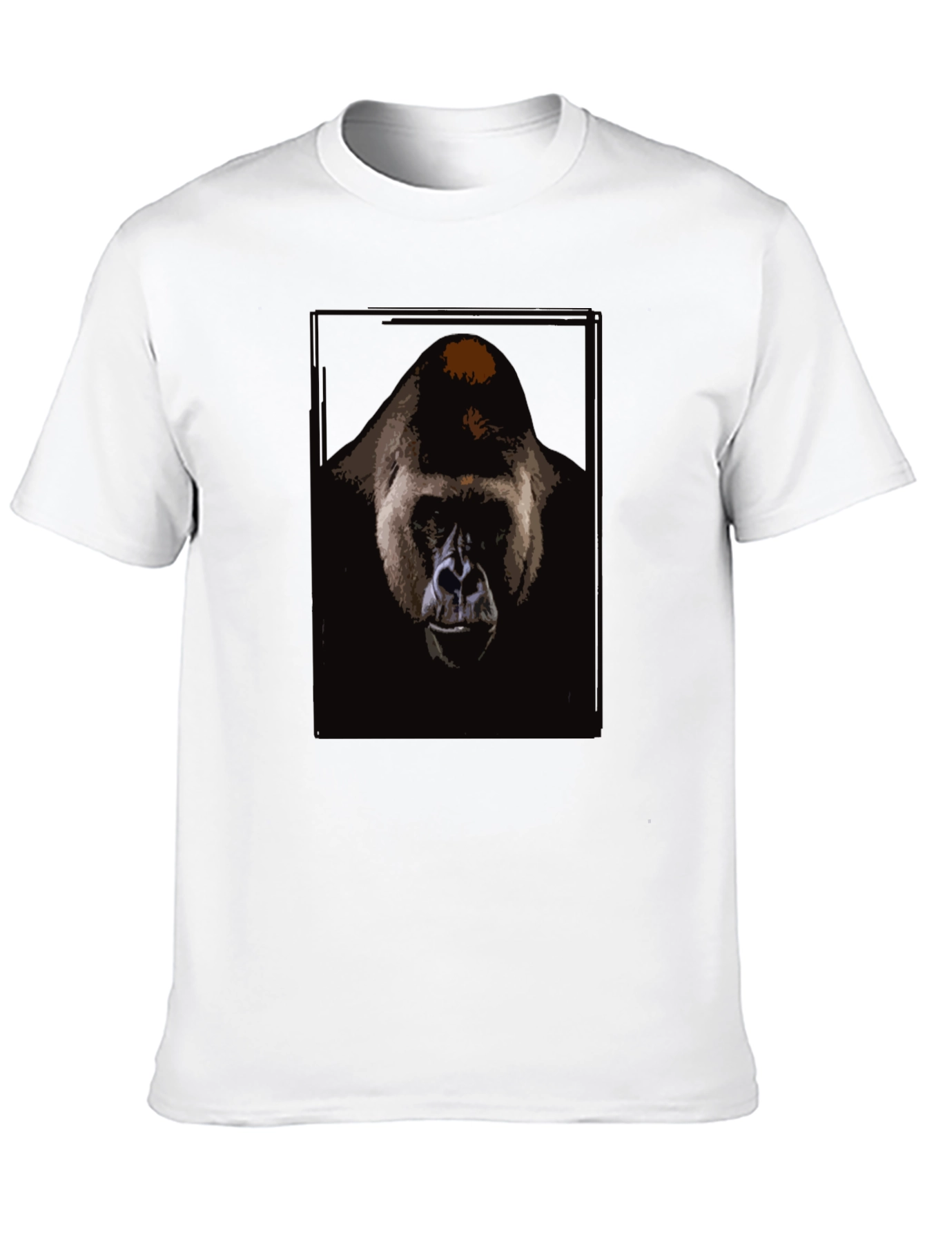 Gorilla Graphic Print Black T-Shirt