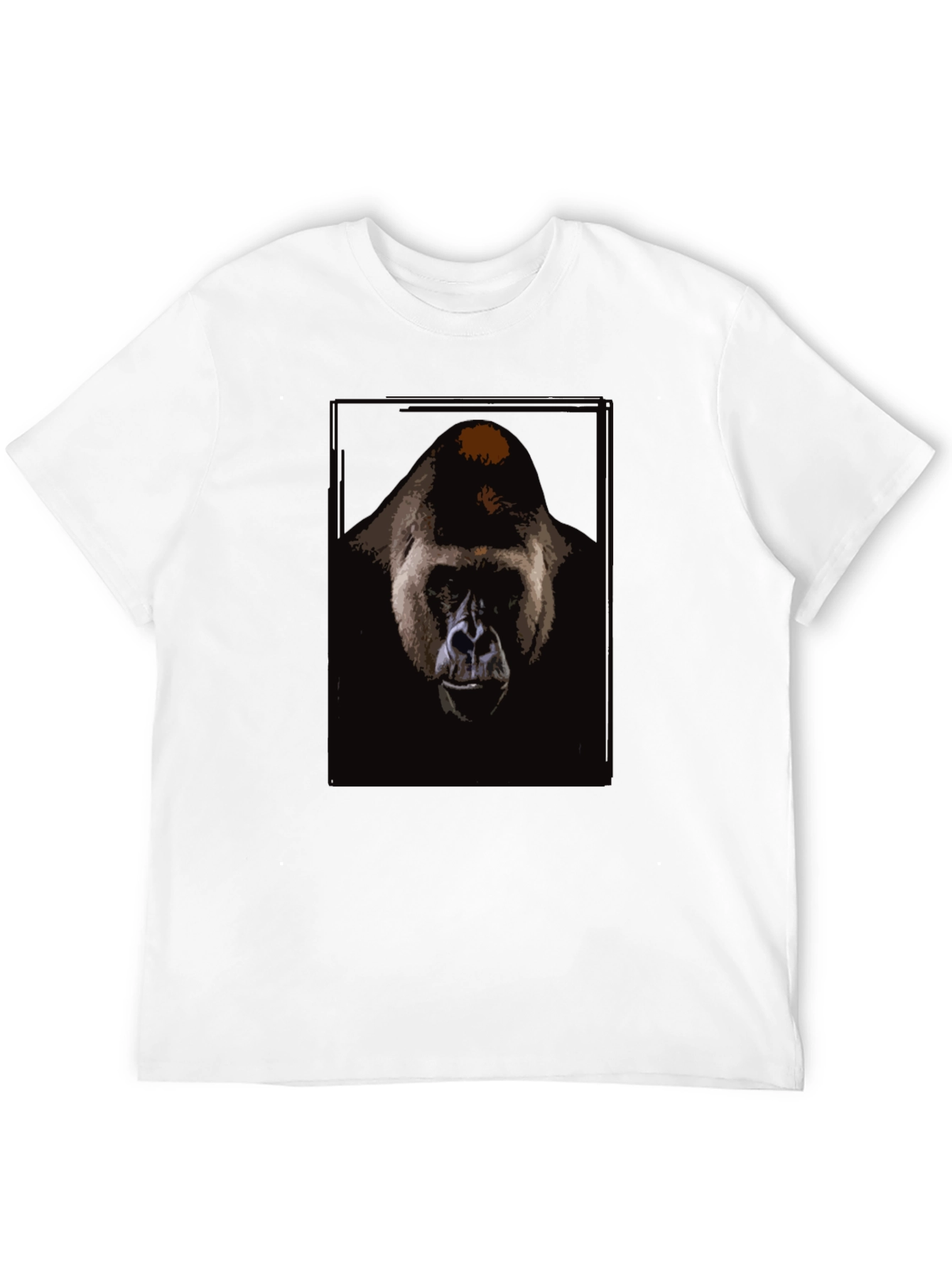 Gorilla Graphic Print Black T-Shirt
