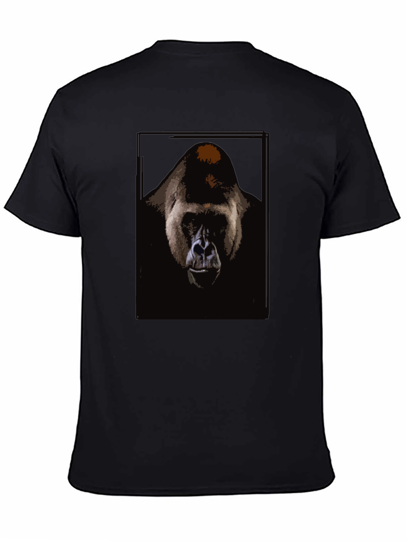 Gorilla Graphic Print Black T-Shirt