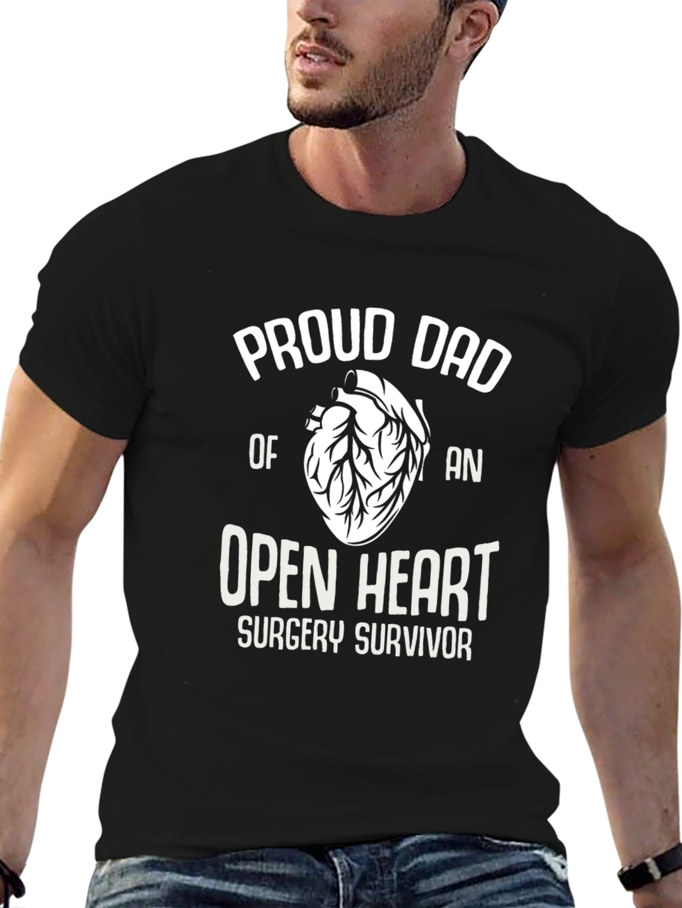 Proud Dad Open Heart Surgery Survivor T-Shirt