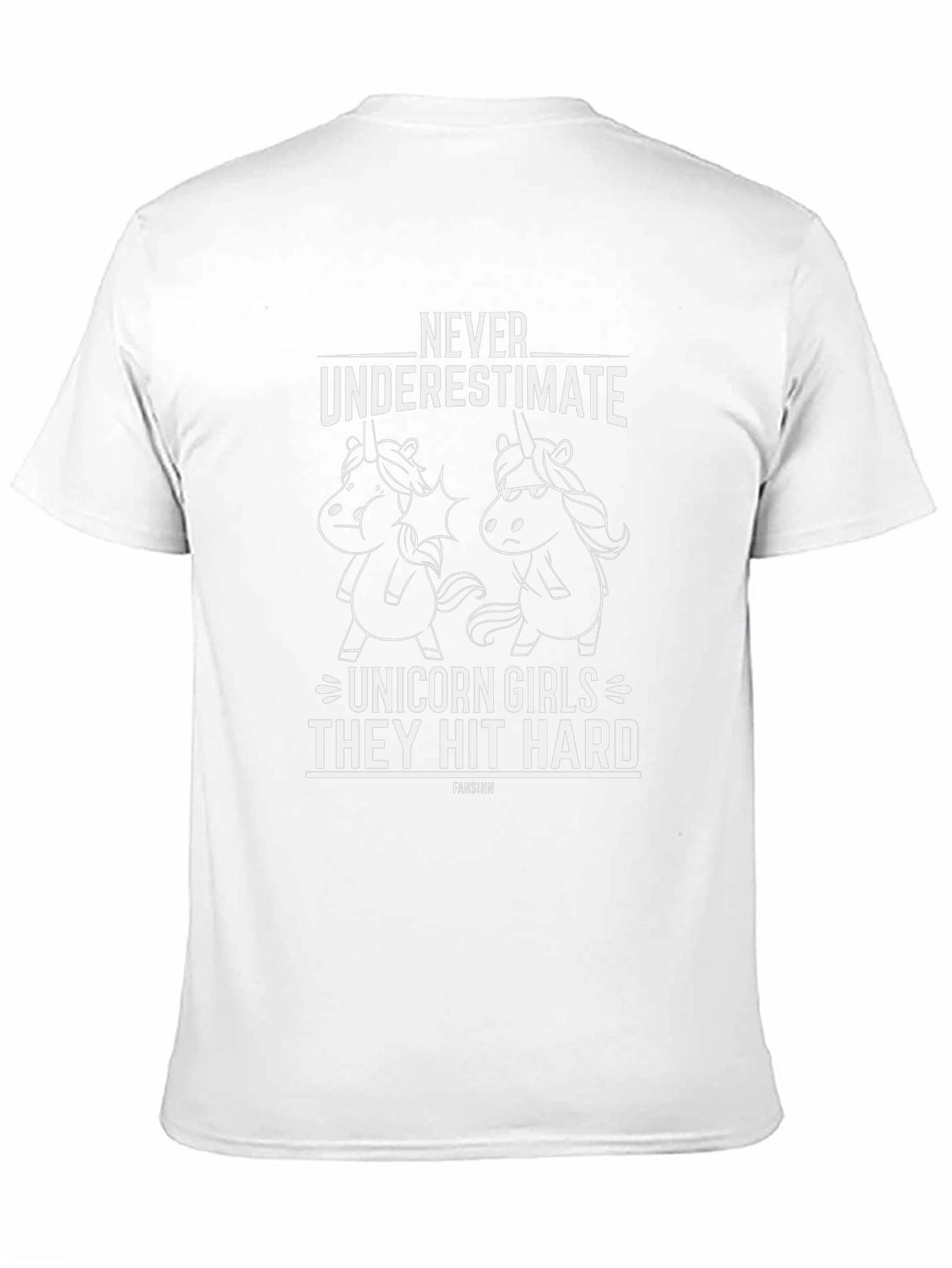 Never Underestimate Unicorn Girls Black Tee