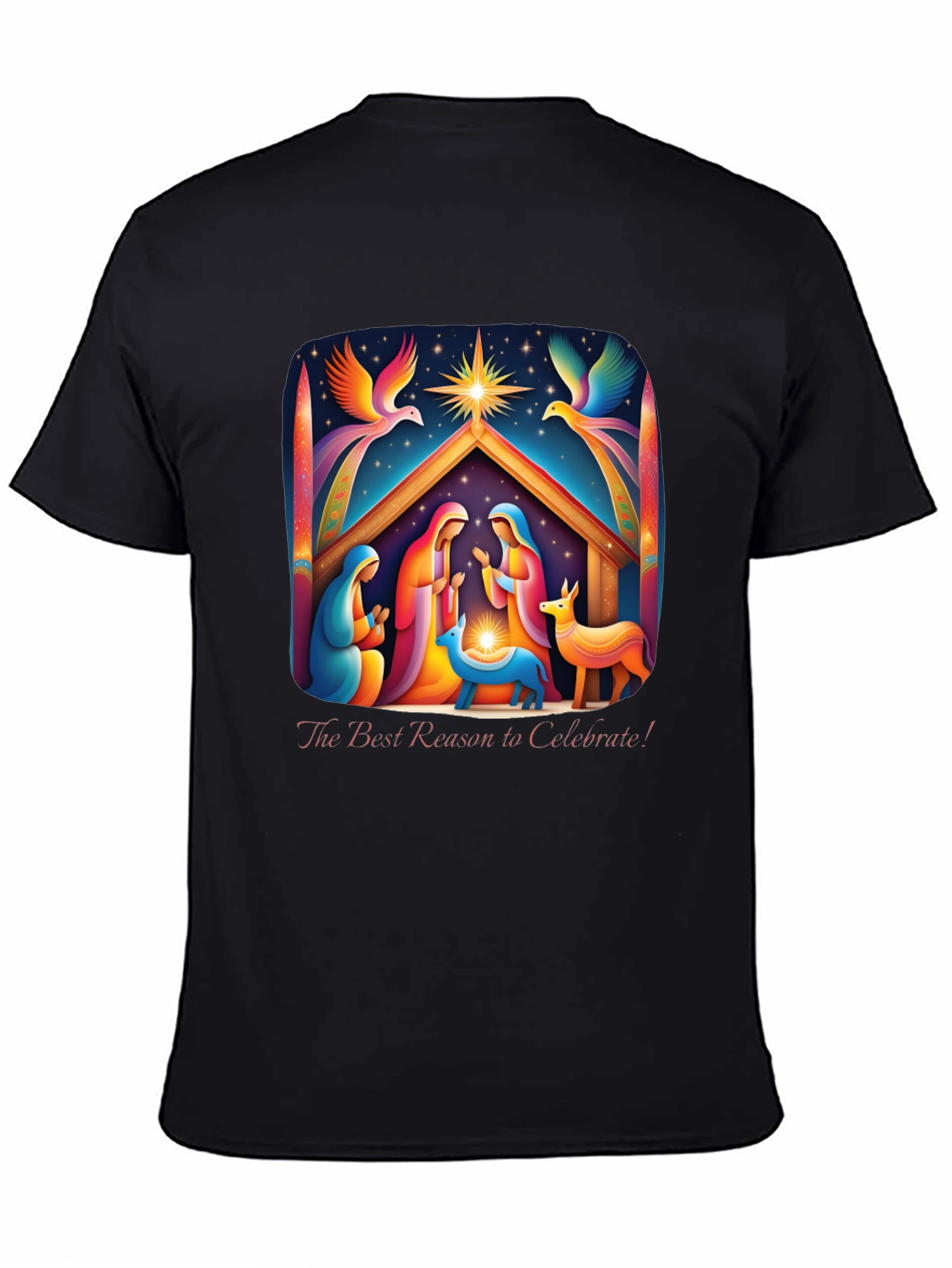 Nativity Scene Graphic Tee - Celebrate The Reason