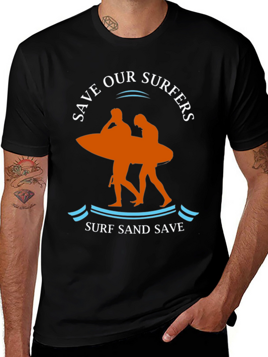 Save Our Surfers Graphic T-Shirt - Surf Sand Save