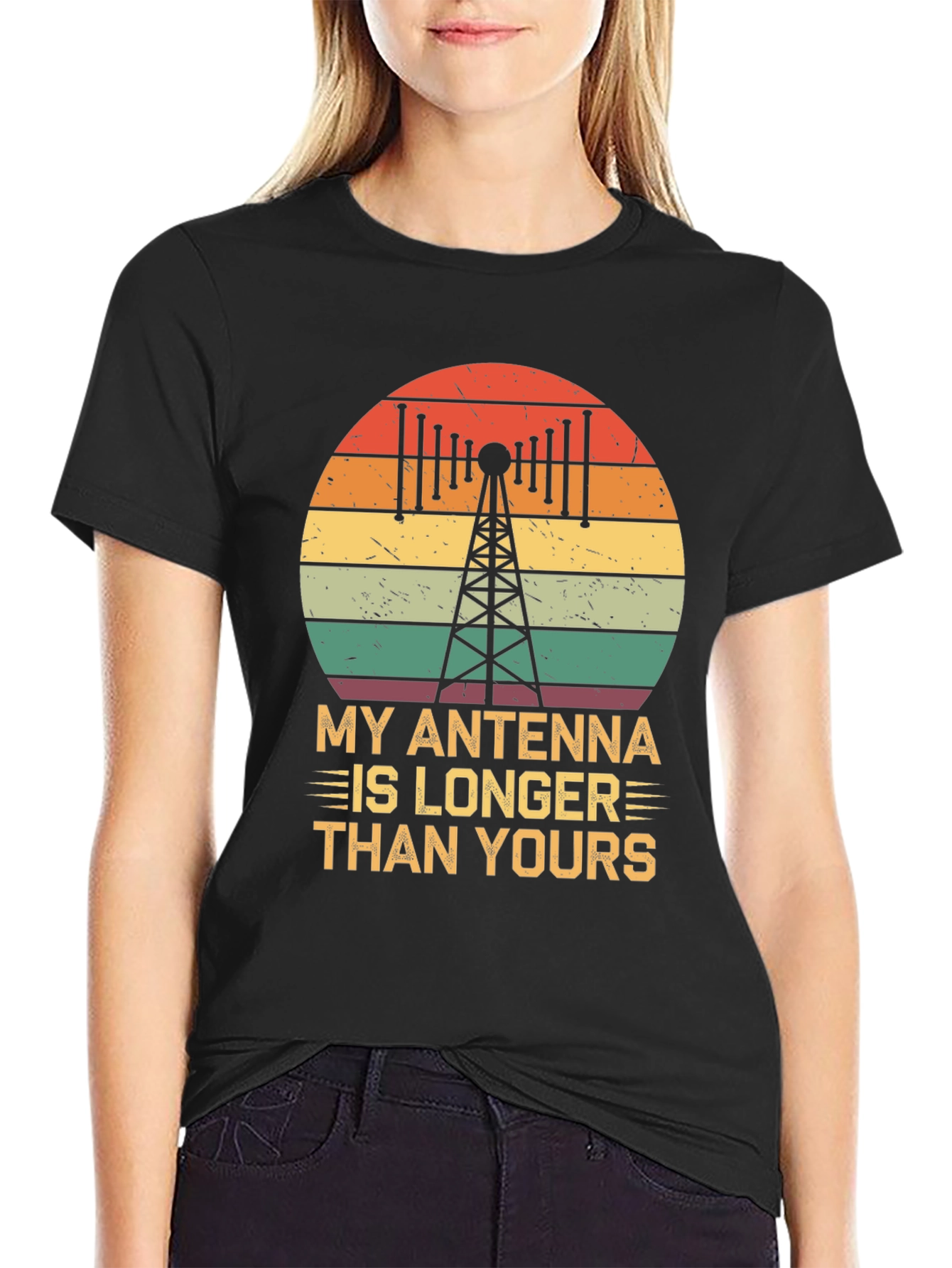 Antenna Longer Than Yours Funny Ham Radio T-Shirt