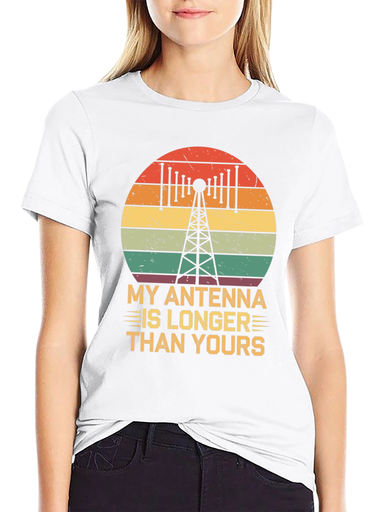 Antenna Longer Than Yours Funny Ham Radio T-Shirt