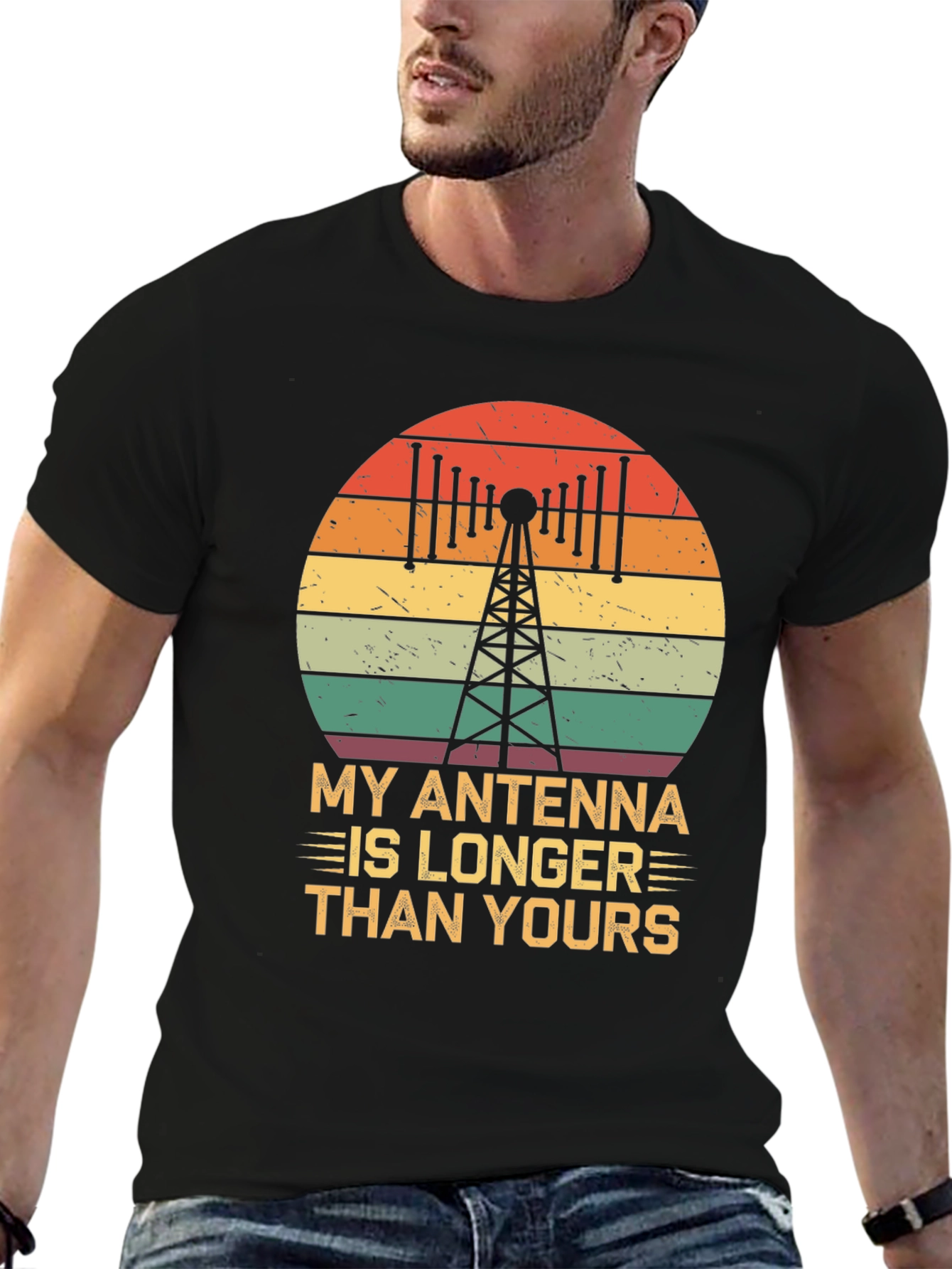 Antenna Longer Than Yours Funny Ham Radio T-Shirt