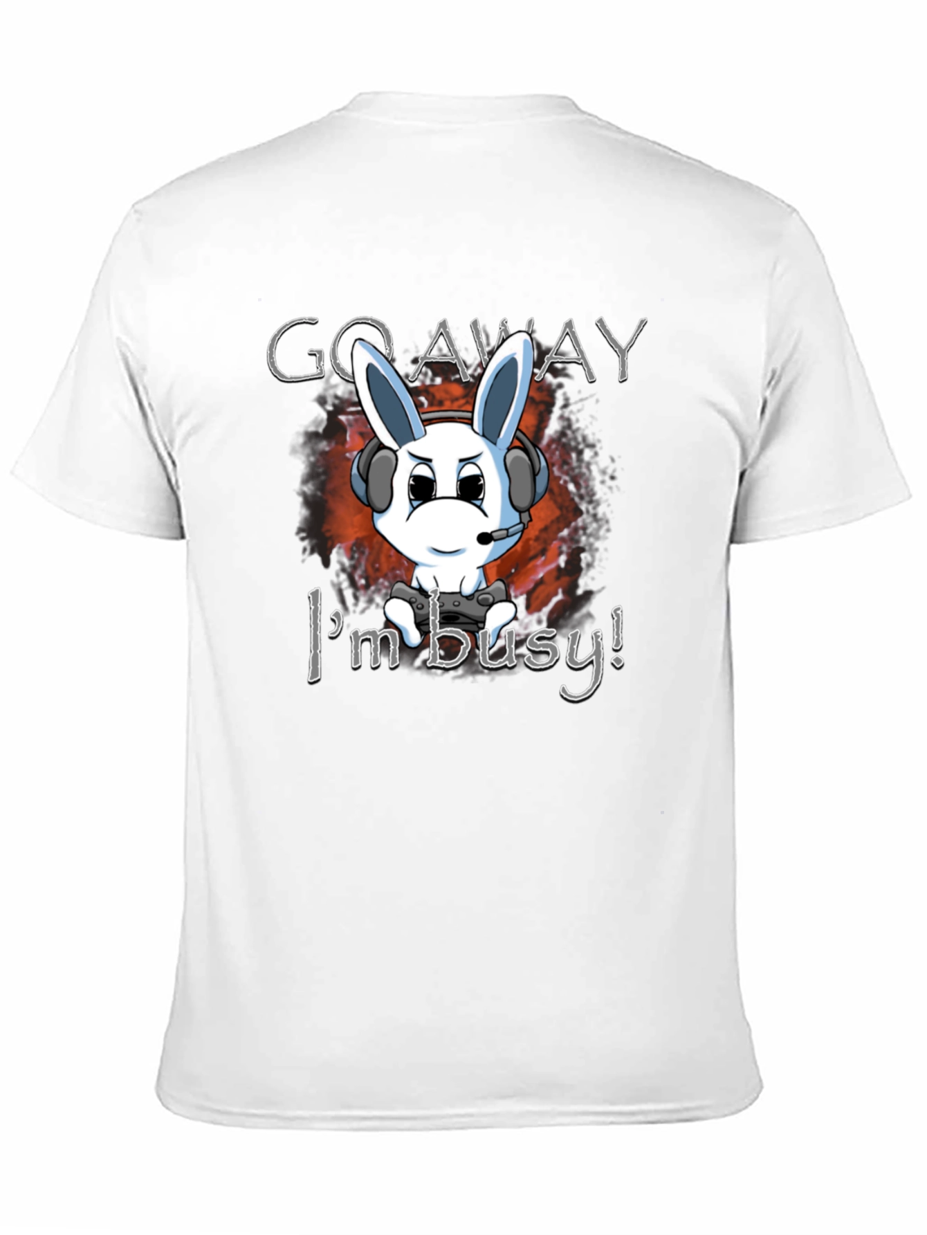 Gamer Bunny T-Shirt - Go Away Im Busy