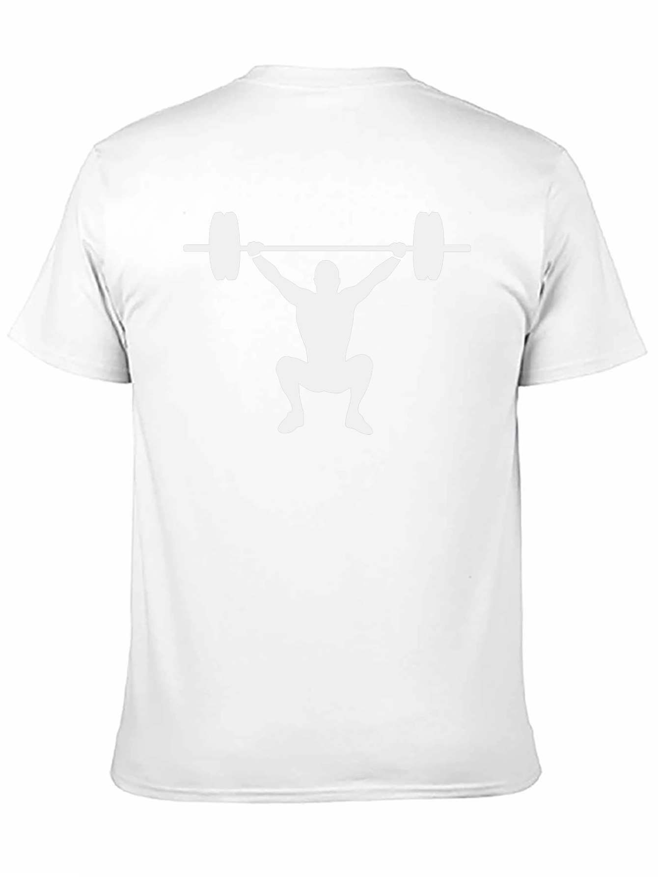Weightlifting Squat Silhouette Black T-Shirt