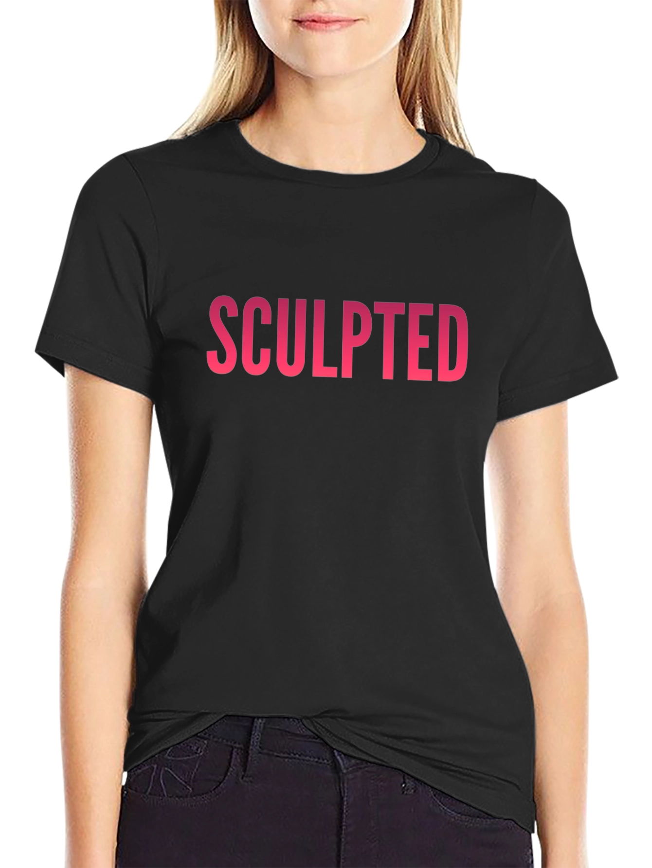Sculpted Text Graphic Tee