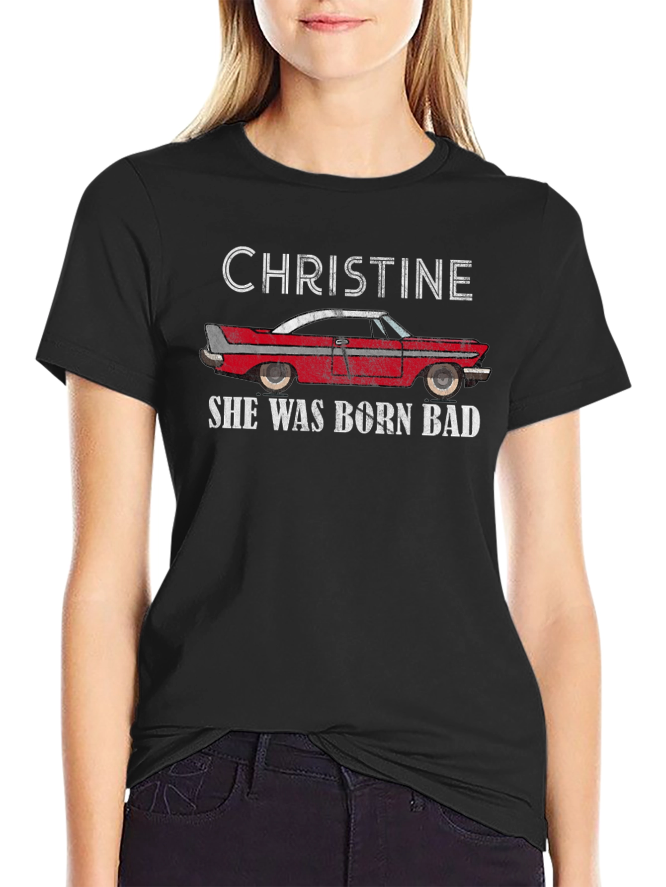 Christine She Was Born Bad Graphic T-Shirt