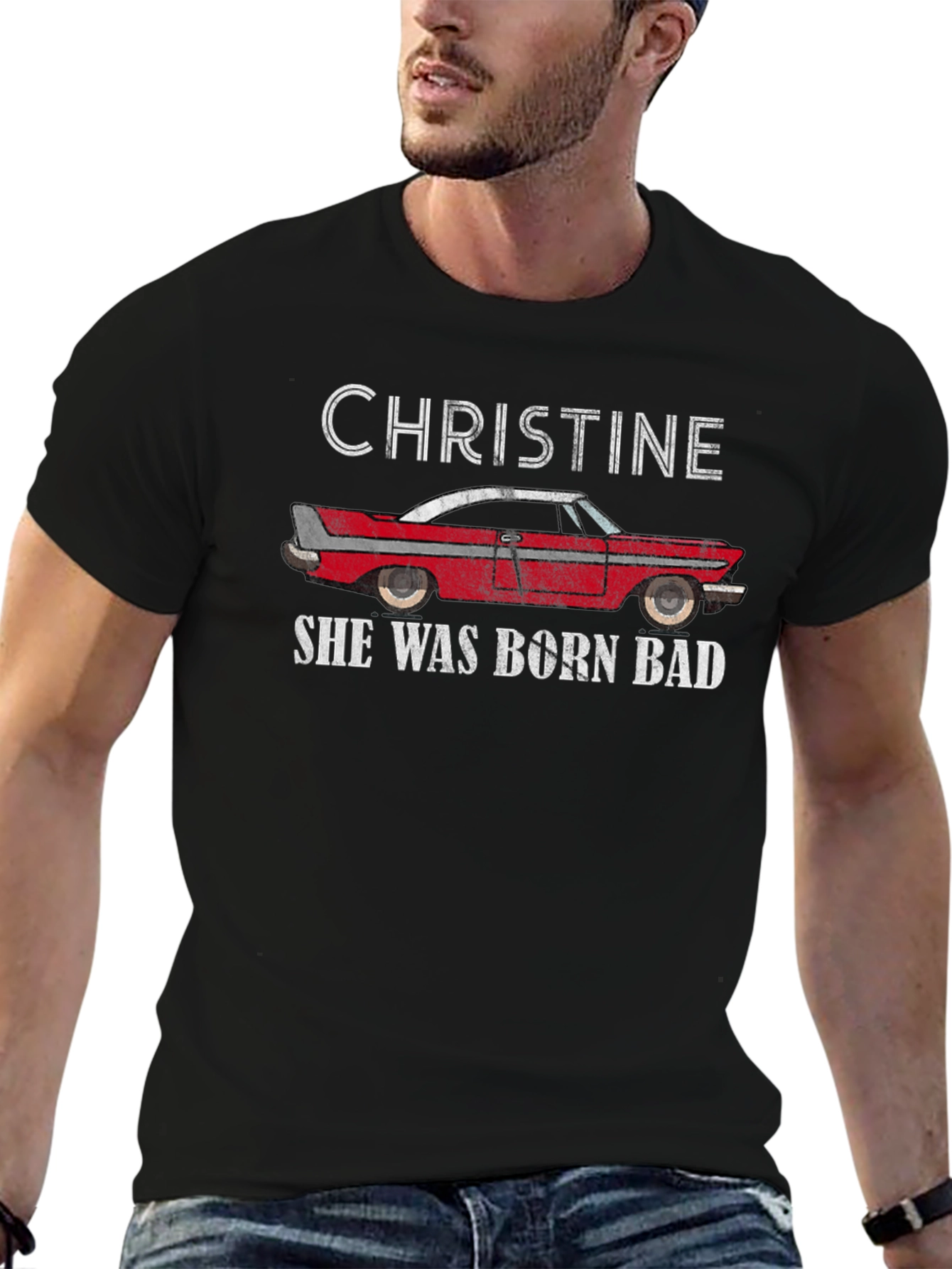 Christine She Was Born Bad Graphic T-Shirt