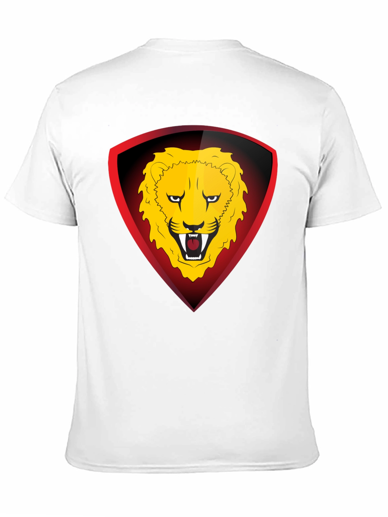 Lion Shield Graphic Black T-Shirt