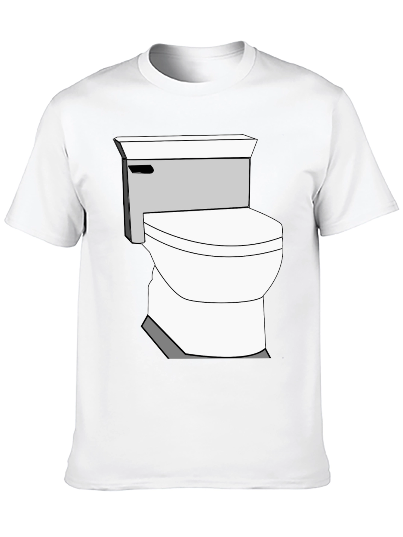 Toilet Graphic Tee - Funny Novelty T-Shirt