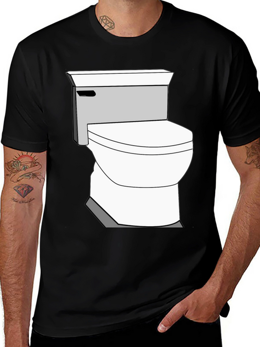 Toilet Graphic Tee - Funny Novelty T-Shirt