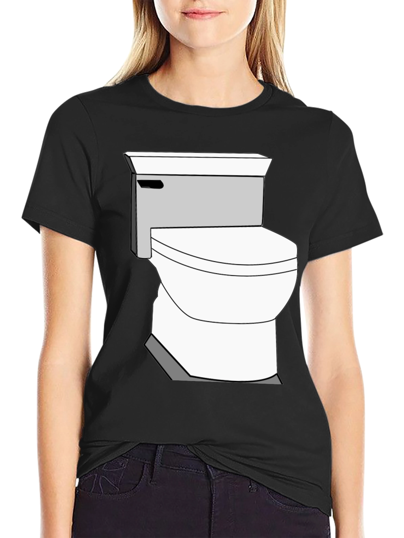 Toilet Graphic Tee - Funny Novelty T-Shirt