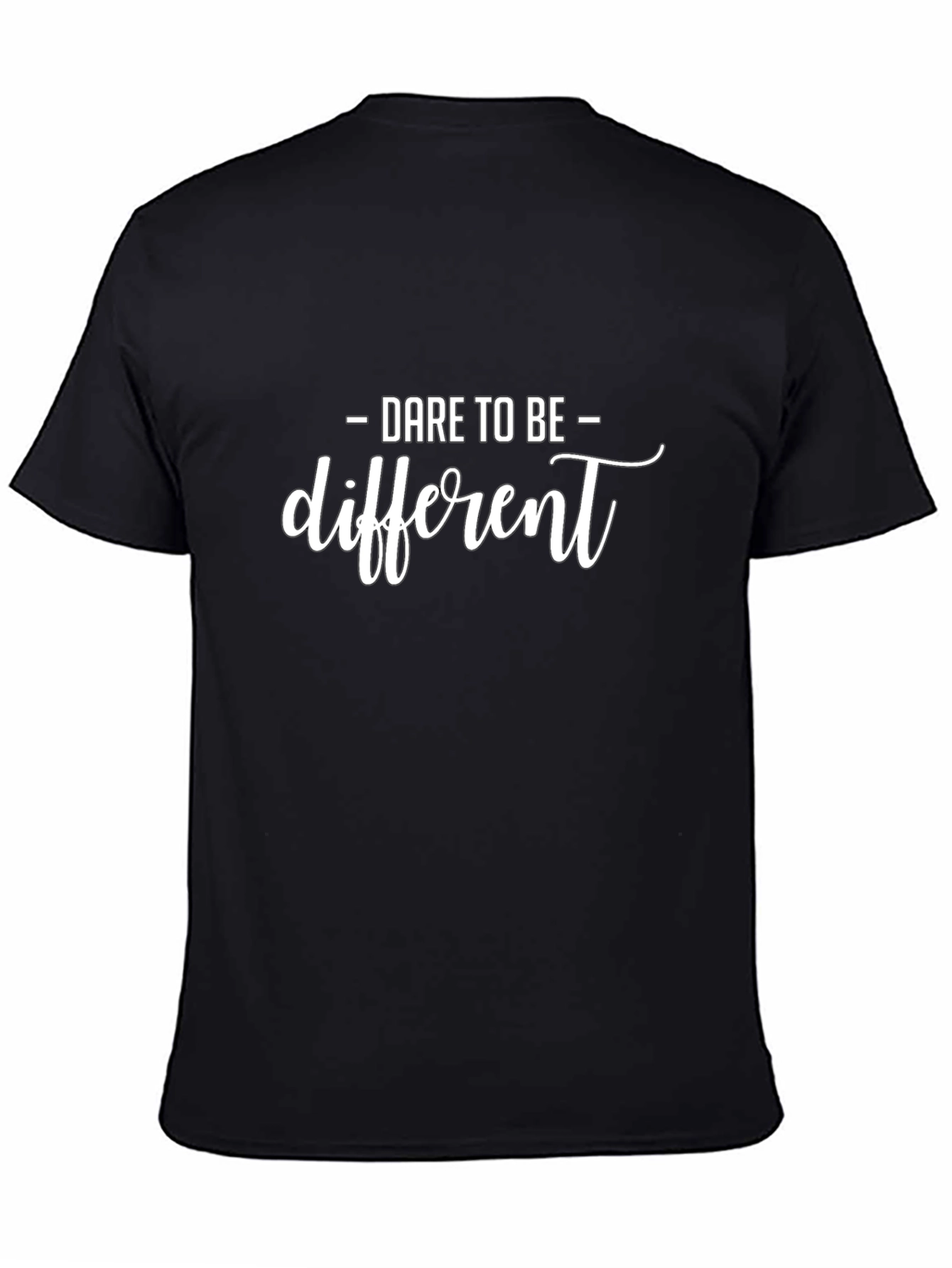 Dare to Be Different Black T-Shirt