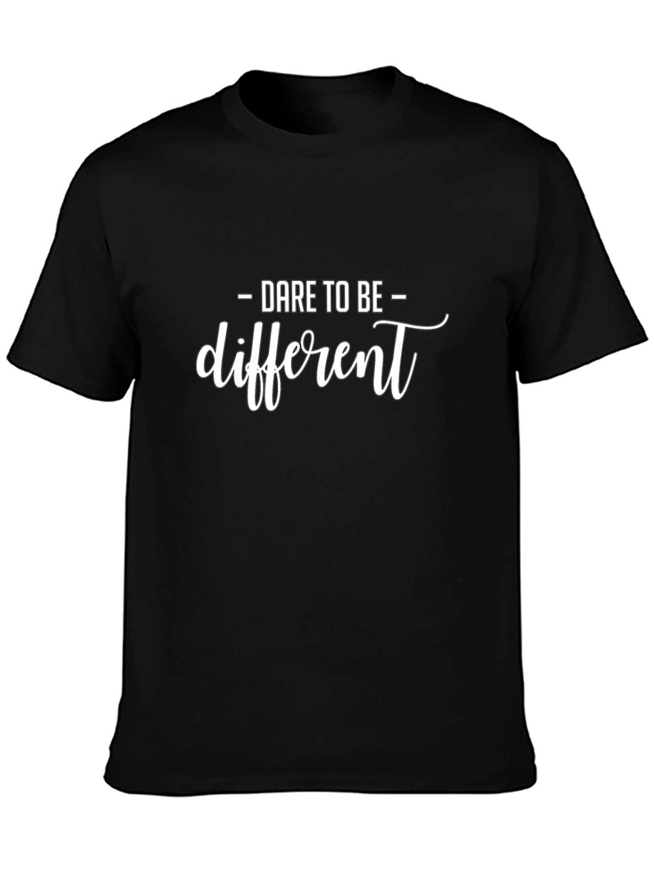 Dare to Be Different Black T-Shirt