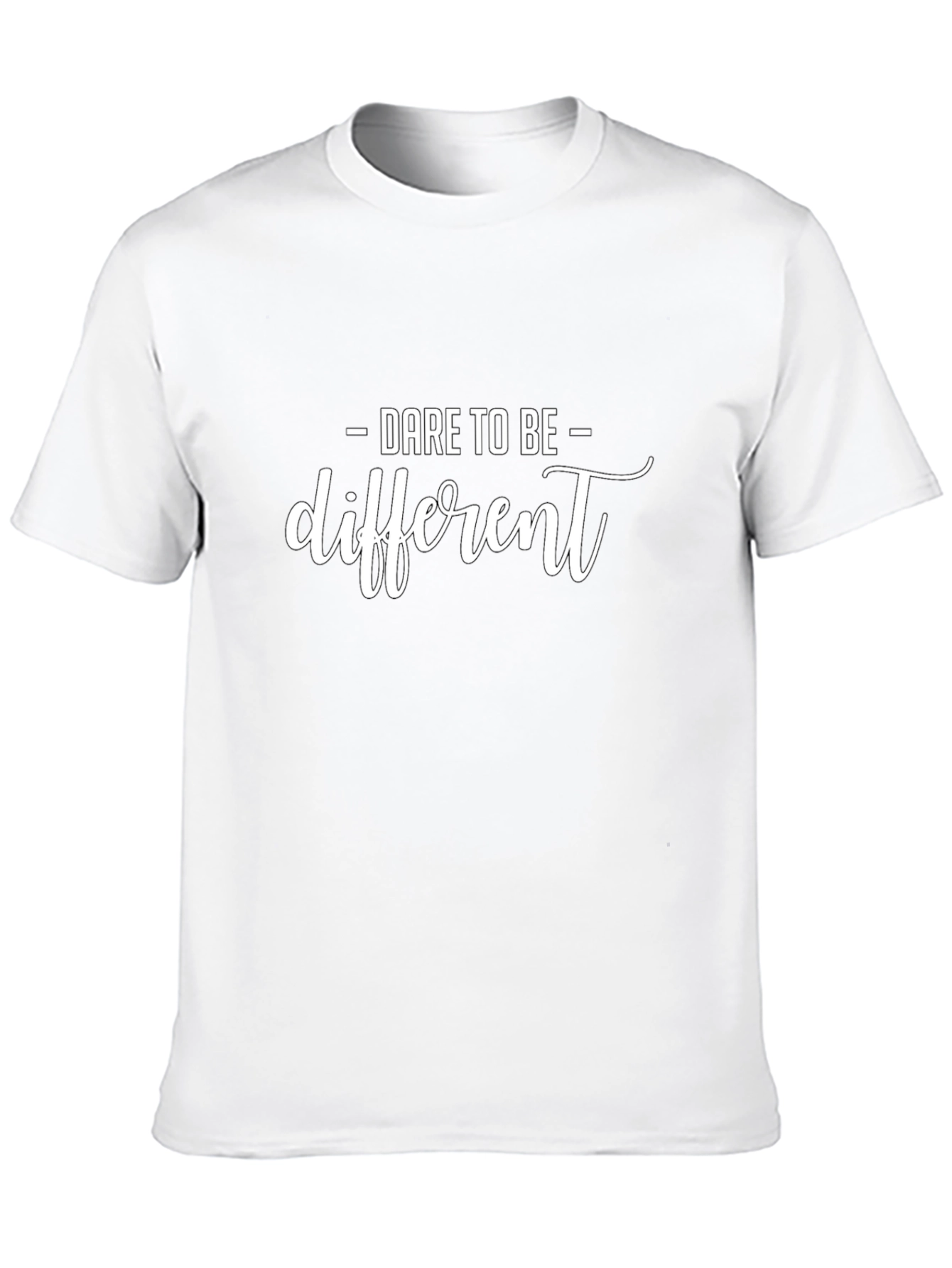 Dare to Be Different Black T-Shirt