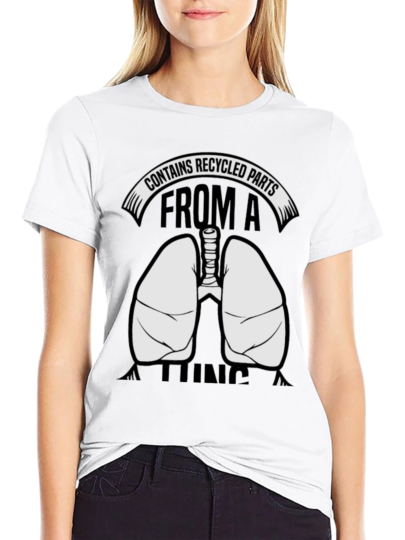 Contains Recycled Parts Lungs Graphic T-Shirt